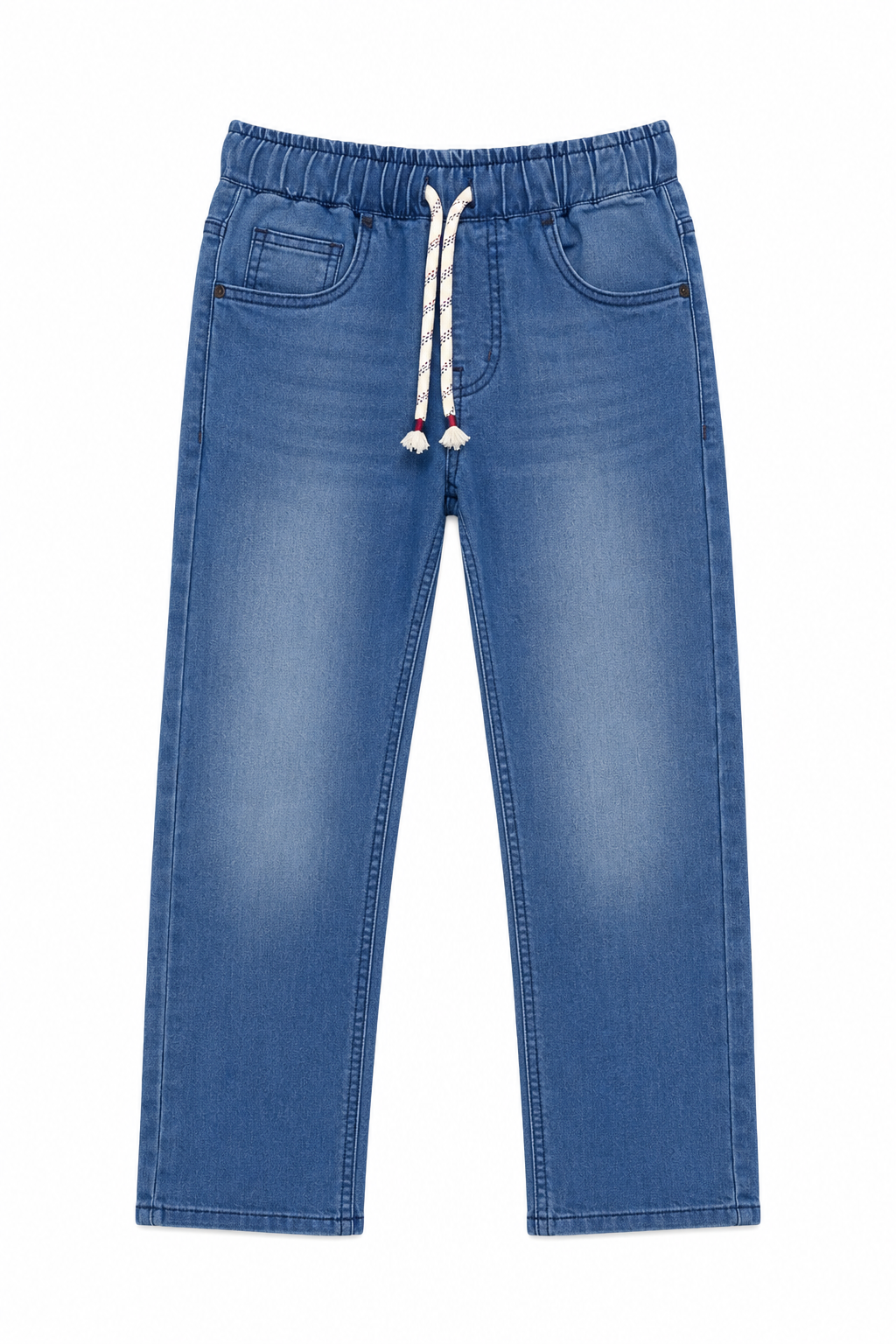 Blue Elasticated Denim Trousers Size 11-12 Years