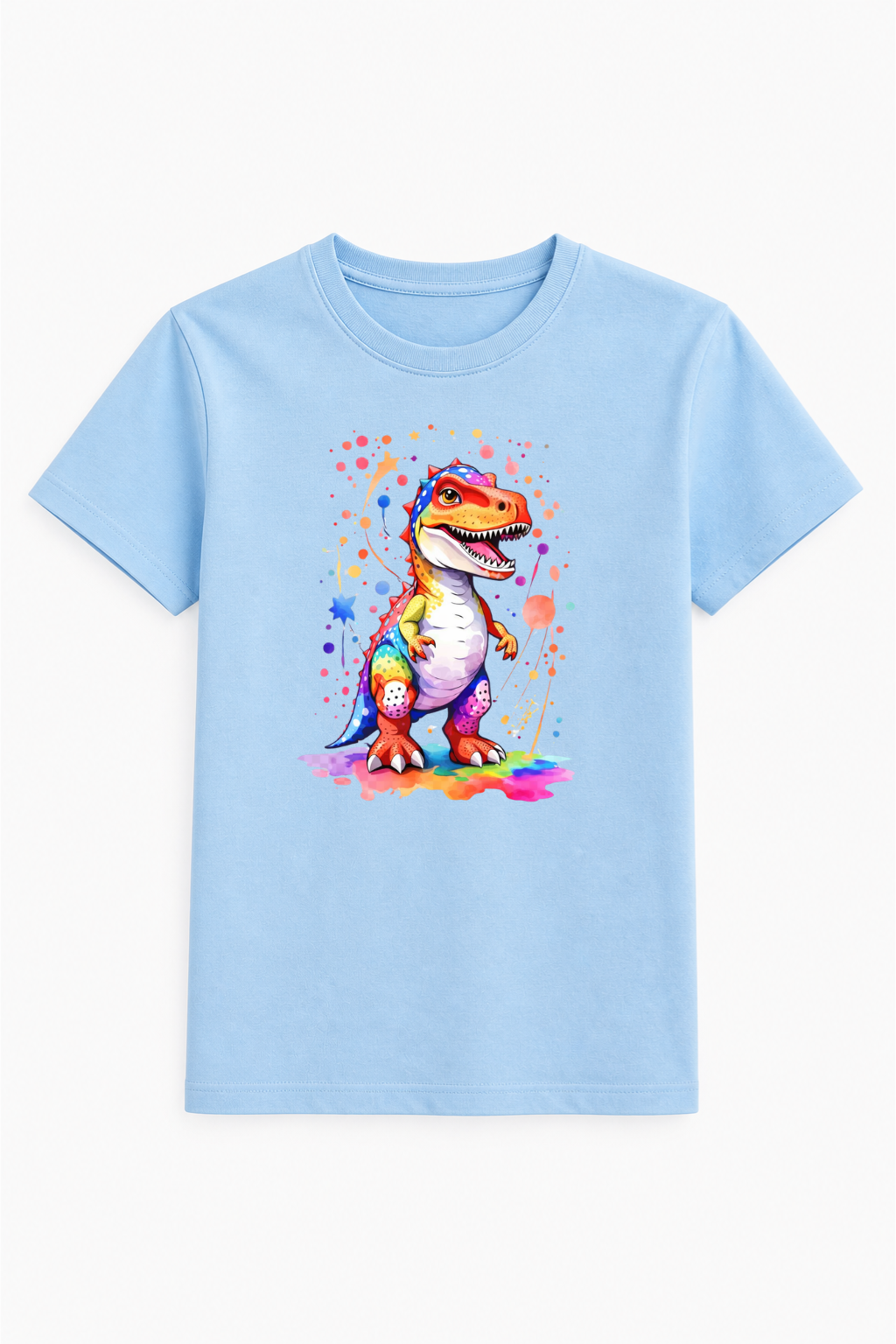 Rainbow Roar Dino Cotton Tee