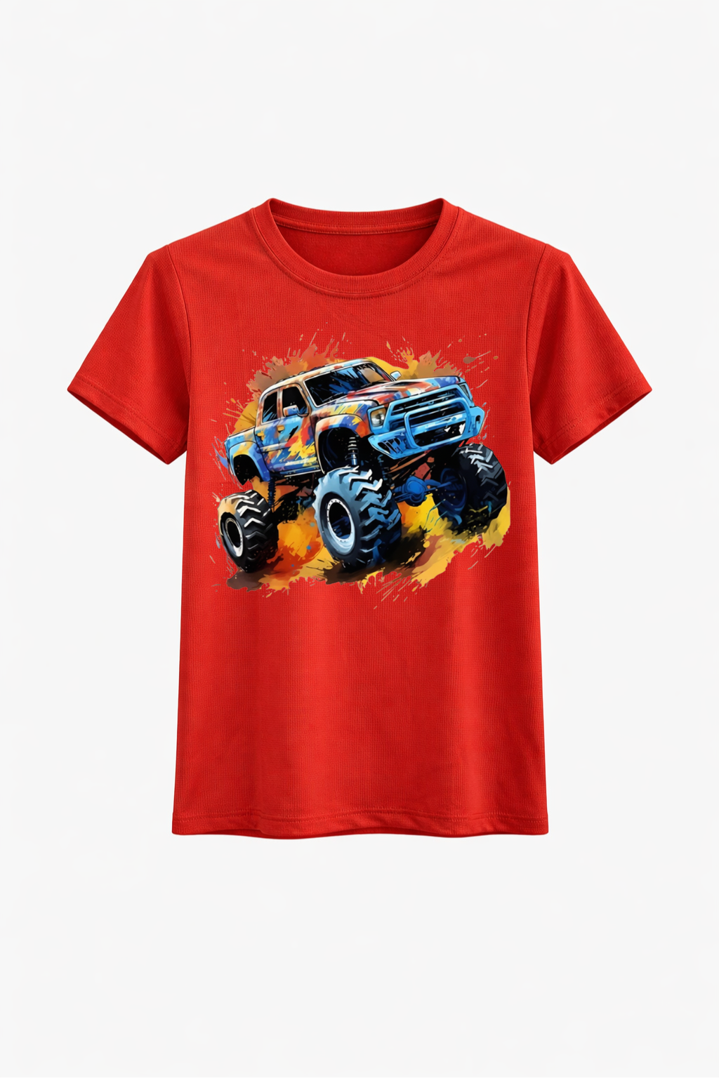 Color Blast Monster Truck Tee