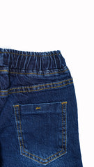 Boys Dark Blue Elasticated Short