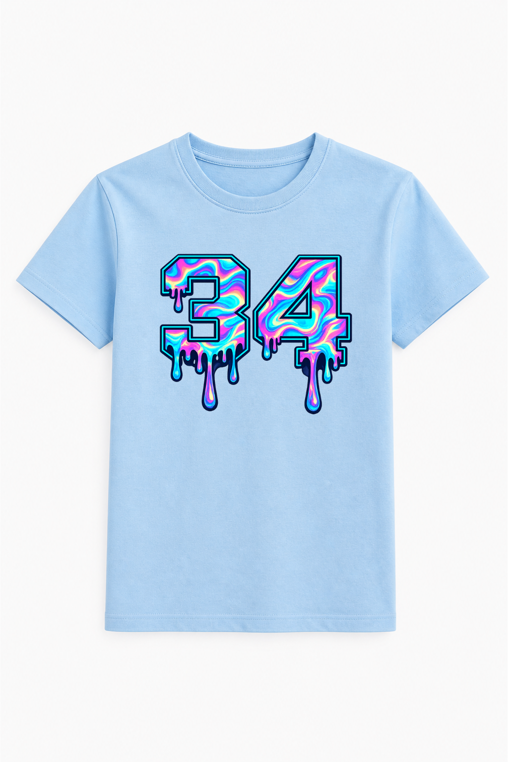 Three Four Digital Paint Print Tee