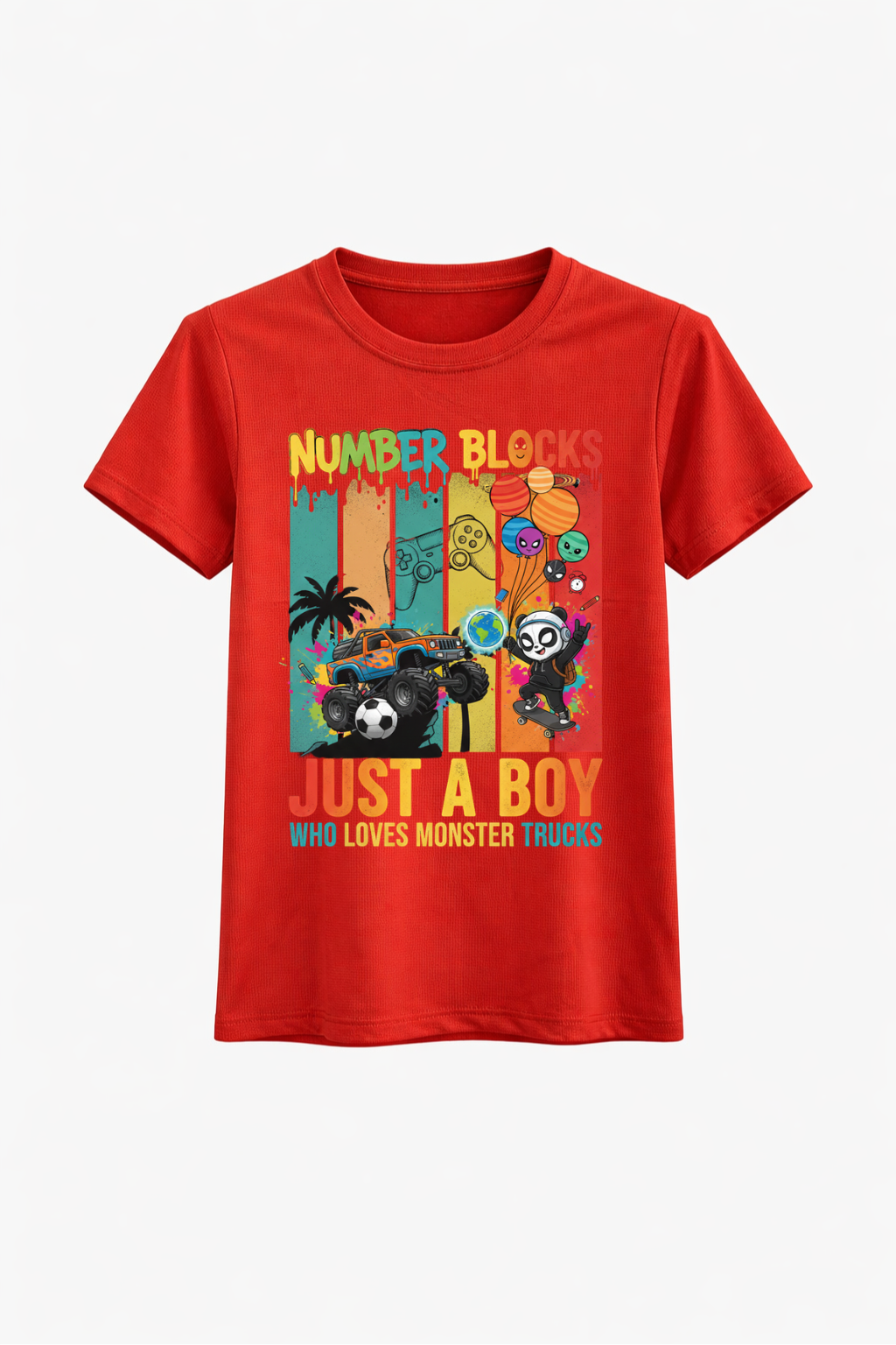 Monster Truck Boy Tee