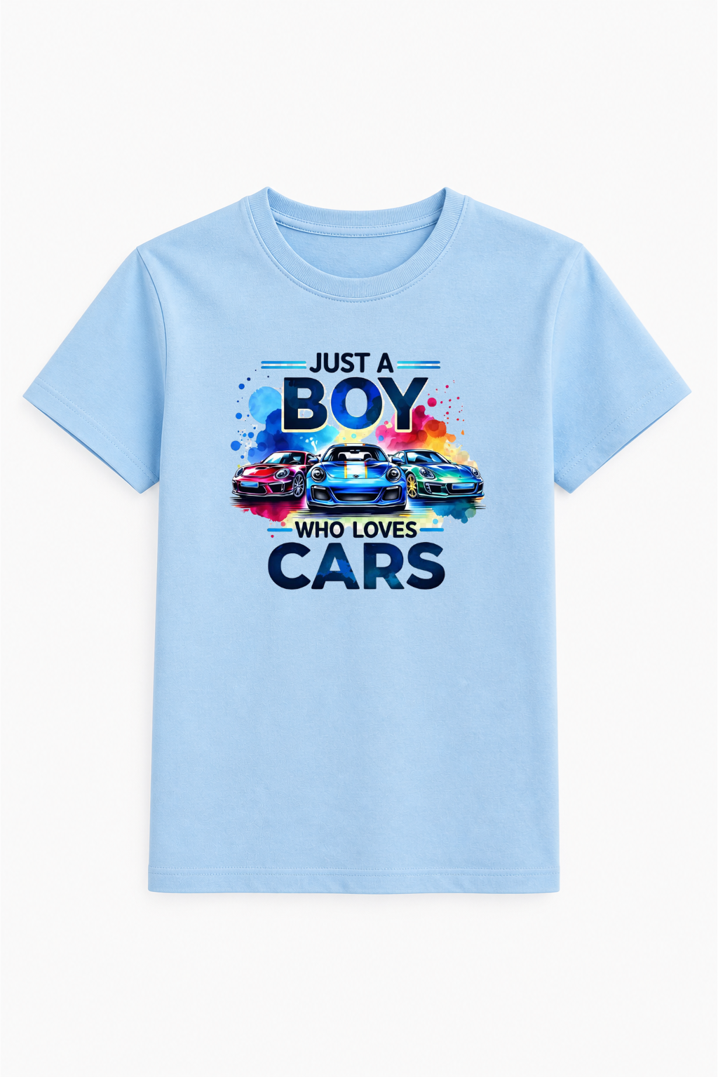 Boy Cars Graphic Cotton Tee