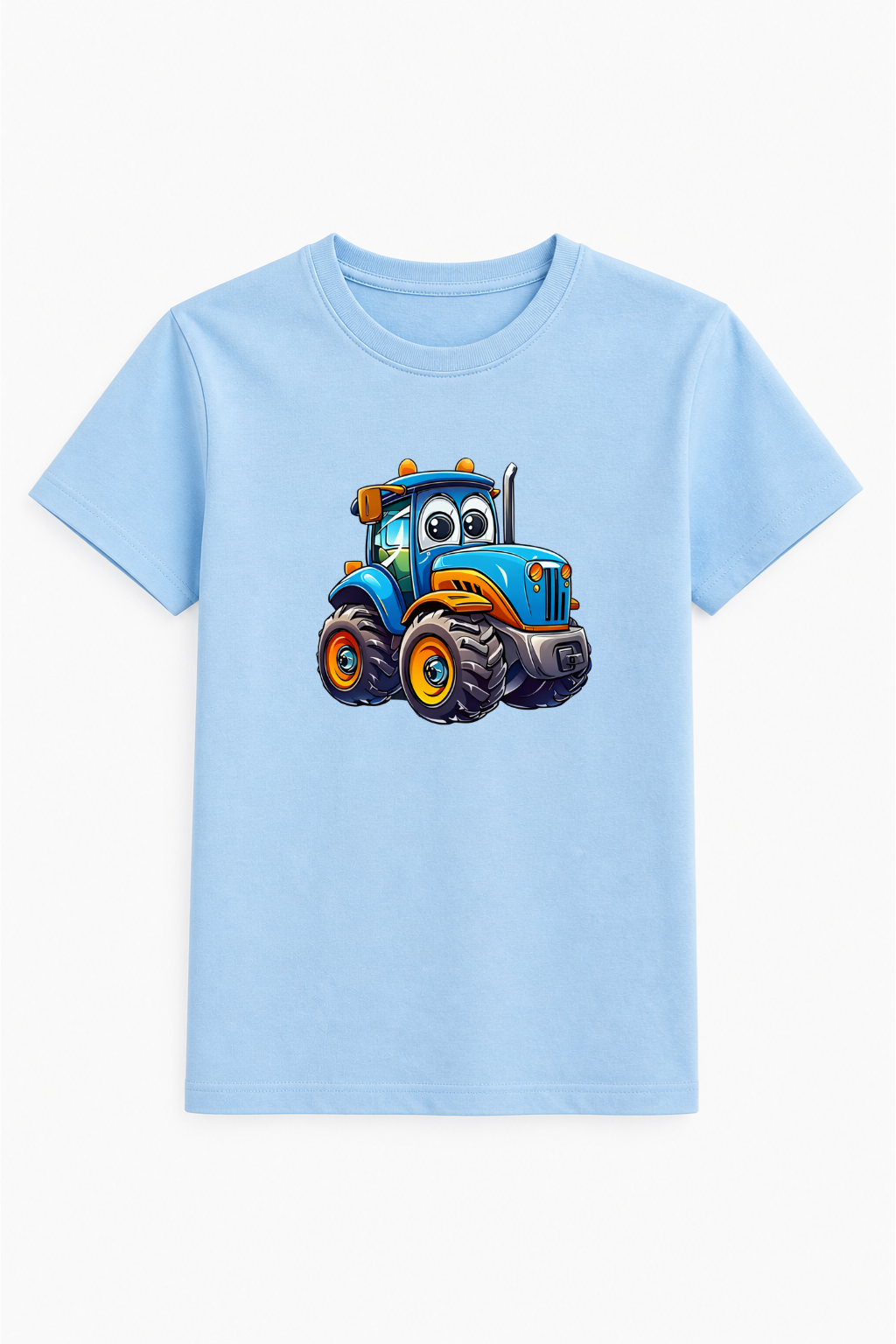 Happy Tractor Graphic Cotton Tee