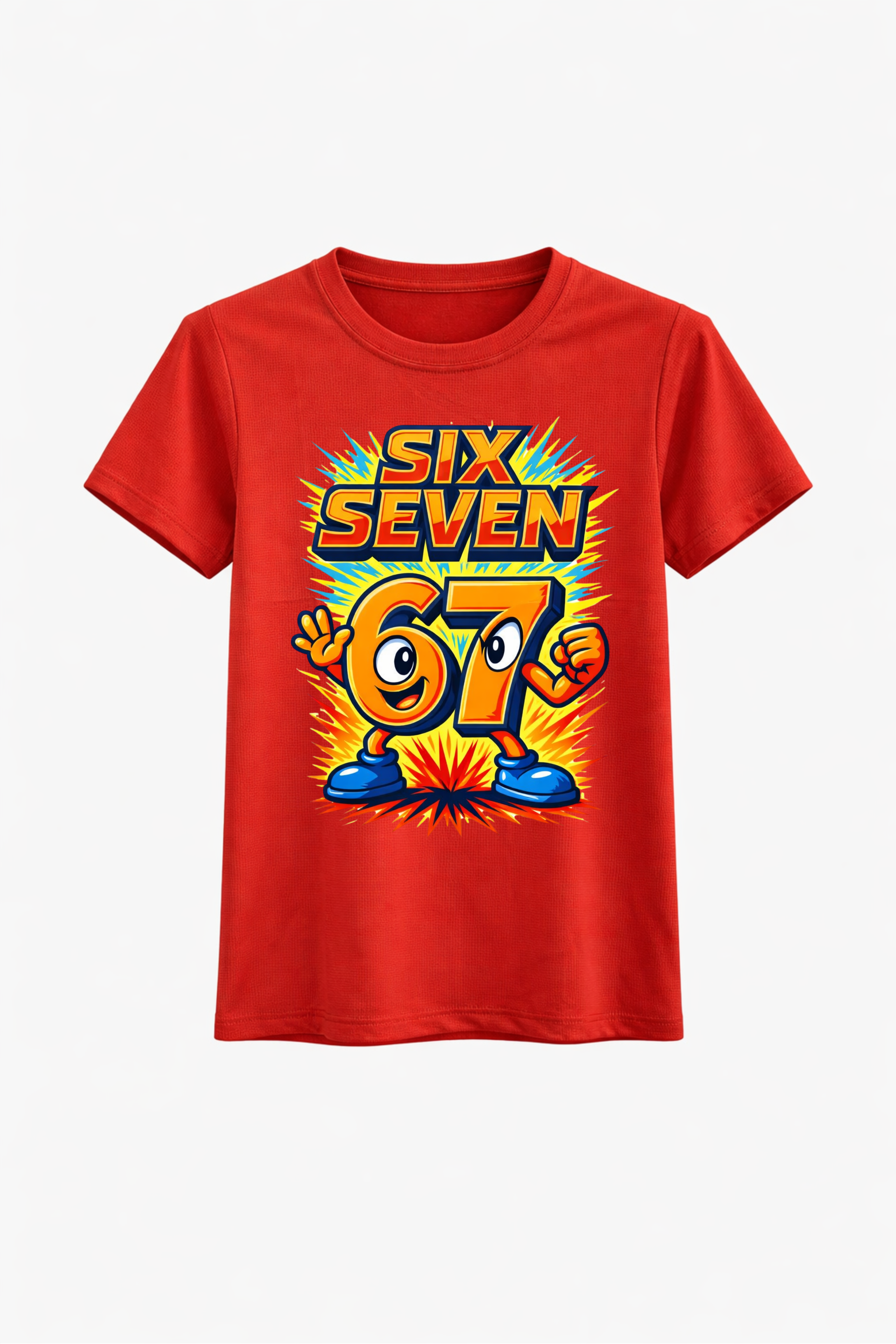 Six Seven Orange Splash Graphic Tee