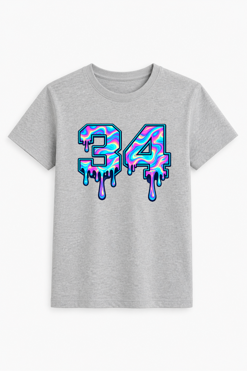 Three Four Digital Paint Print Tee