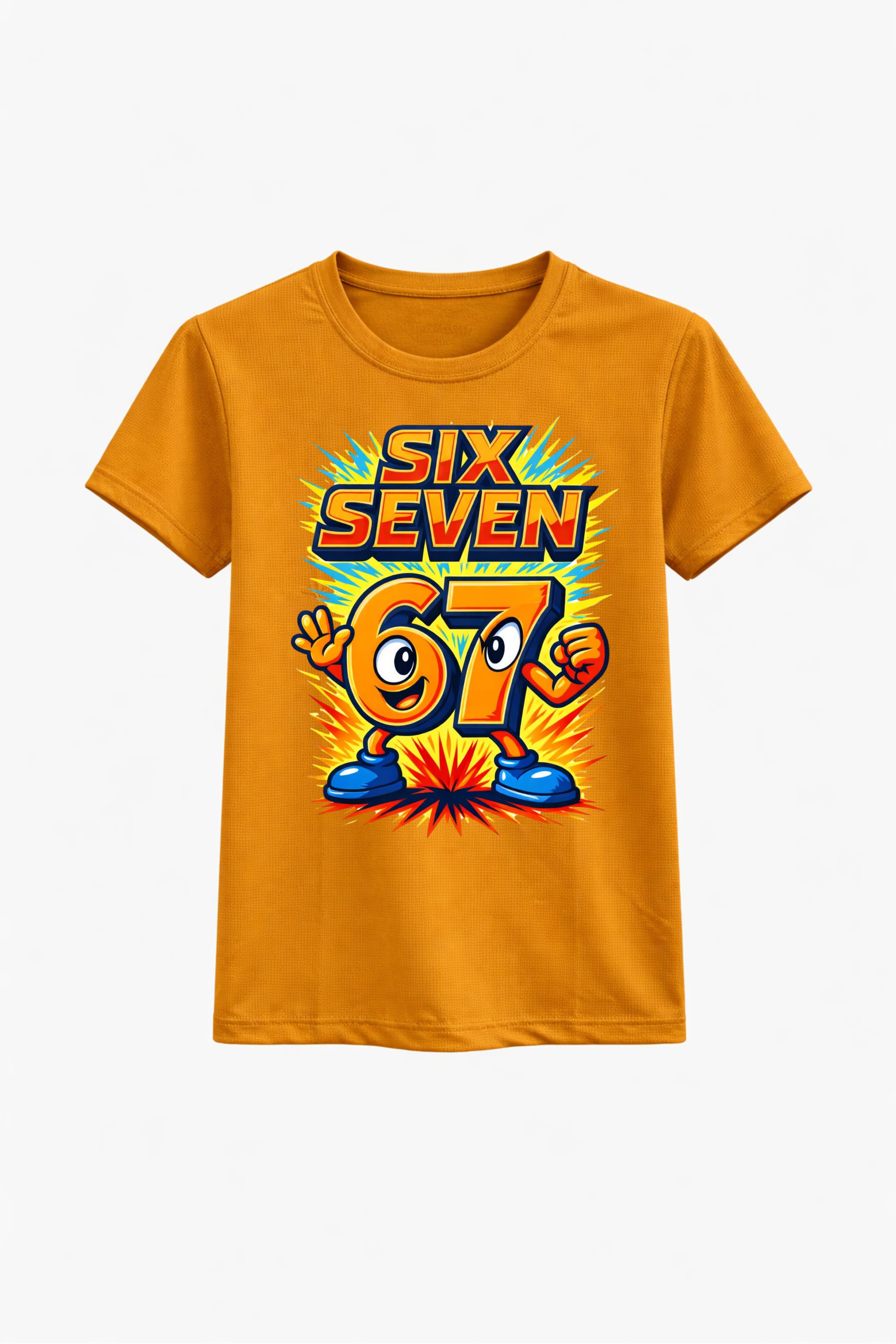 Six Seven Orange Splash Graphic Tee