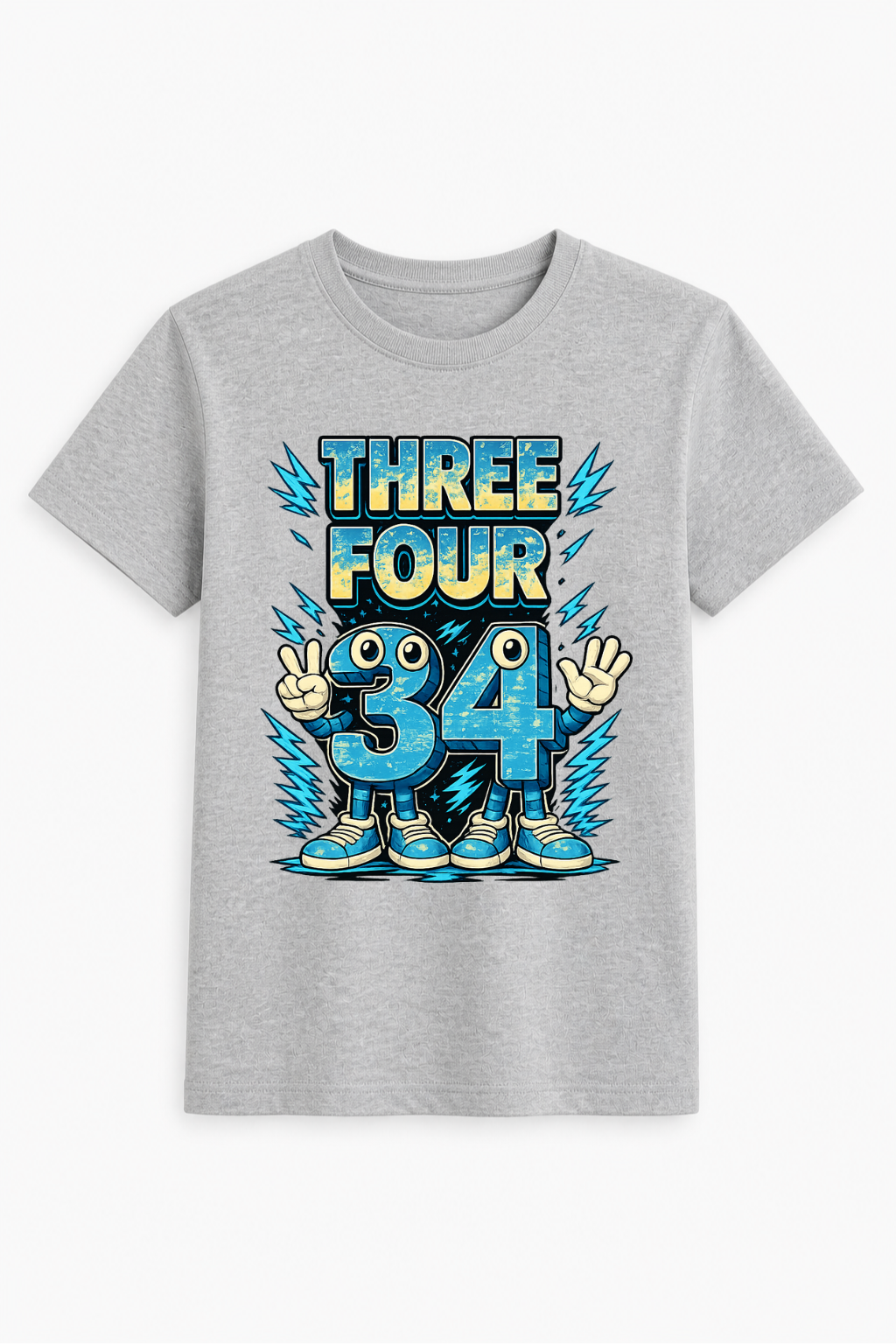Three Four Digital Print Tee