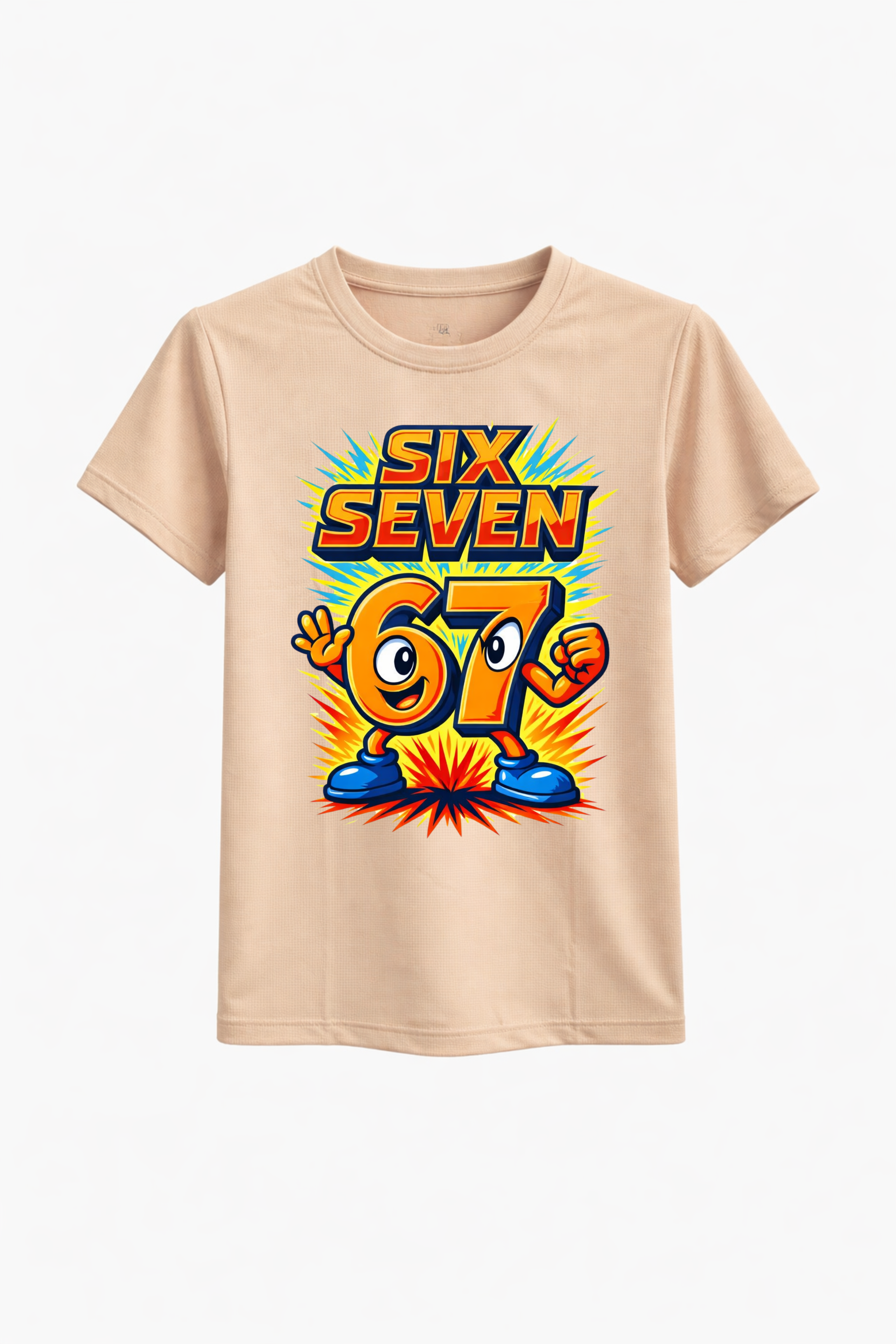 Six Seven Orange Splash Graphic Tee