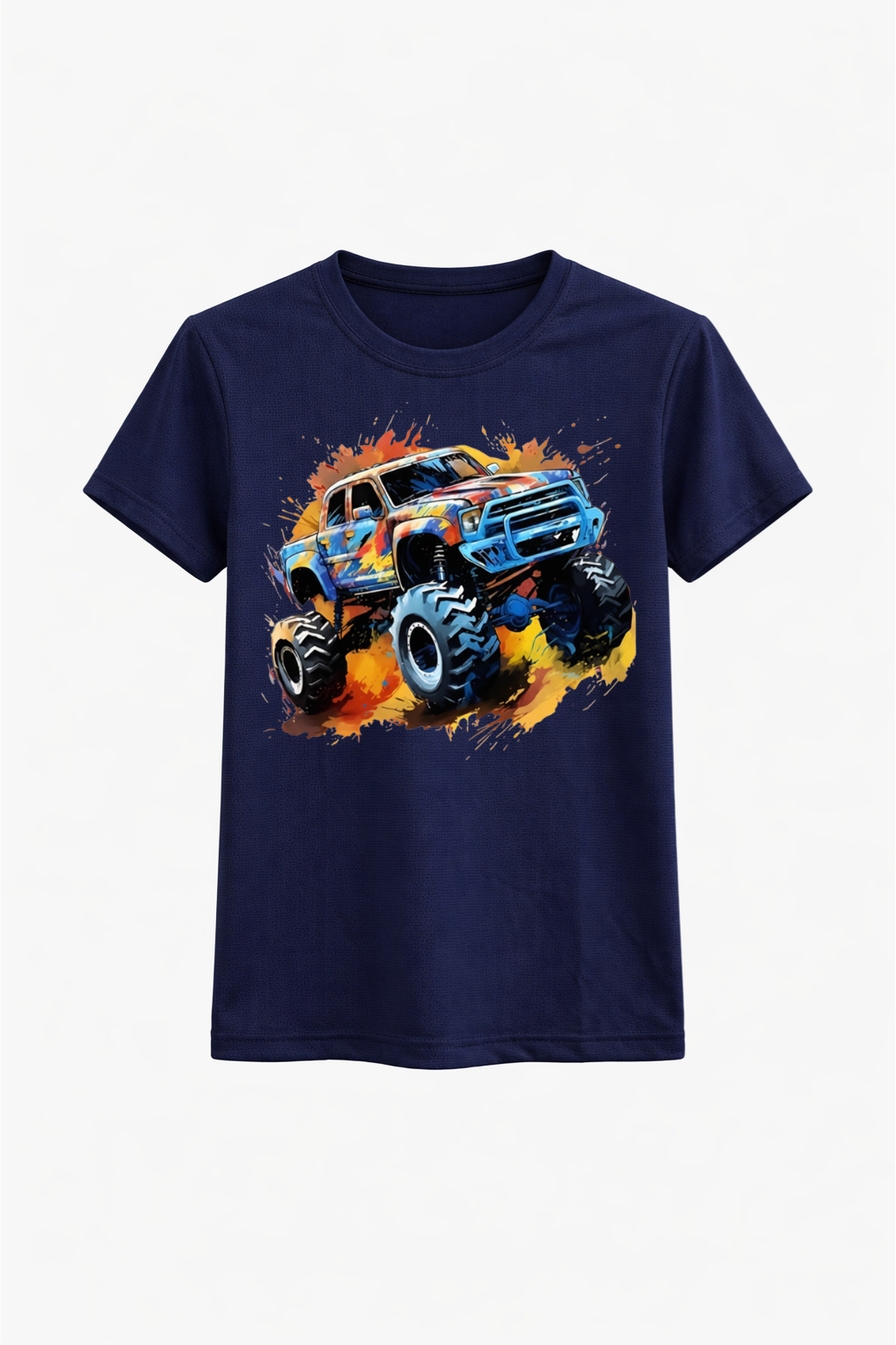 Color Blast Monster Truck Tee