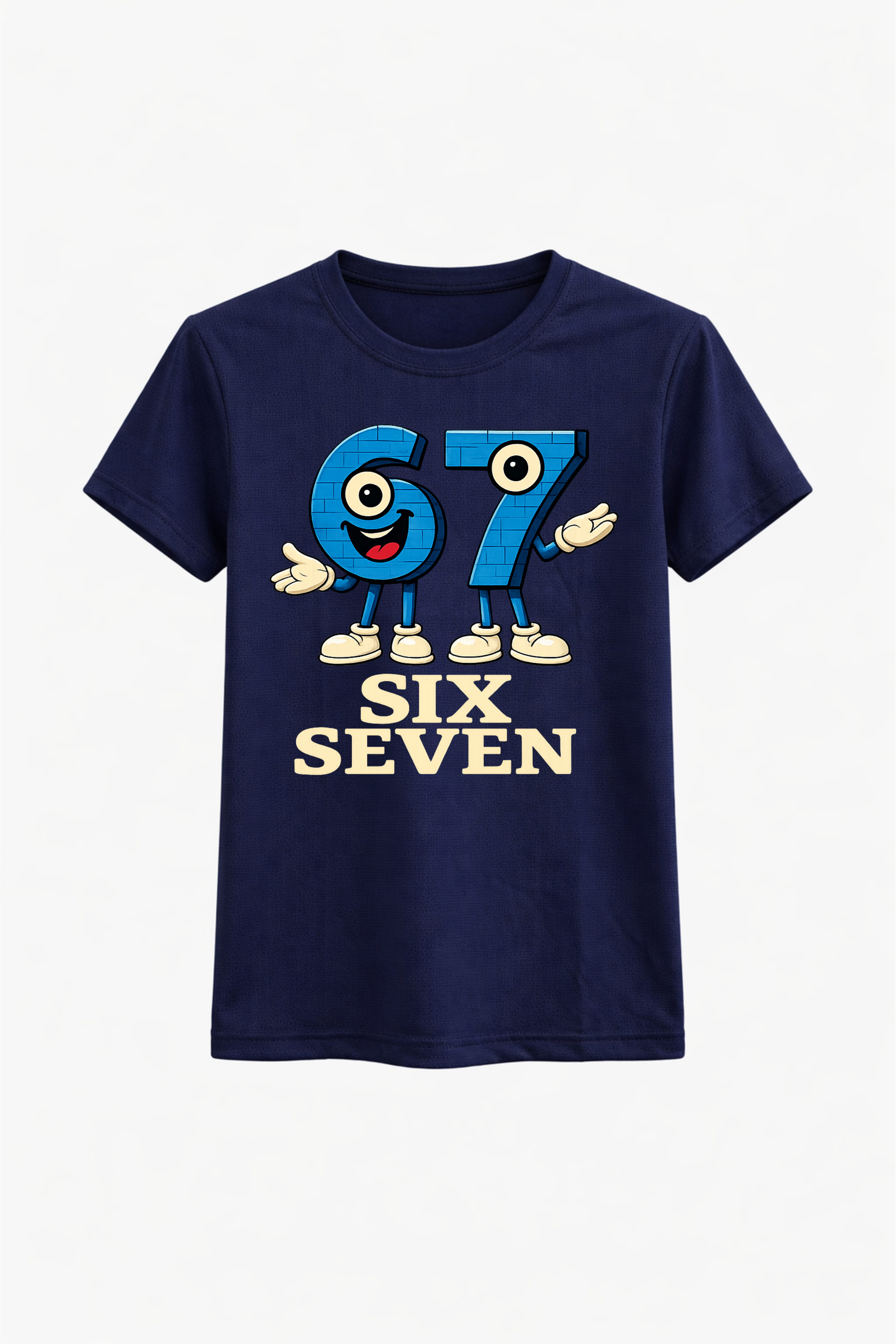 Six Seven Anime Blue Graphic Tee
