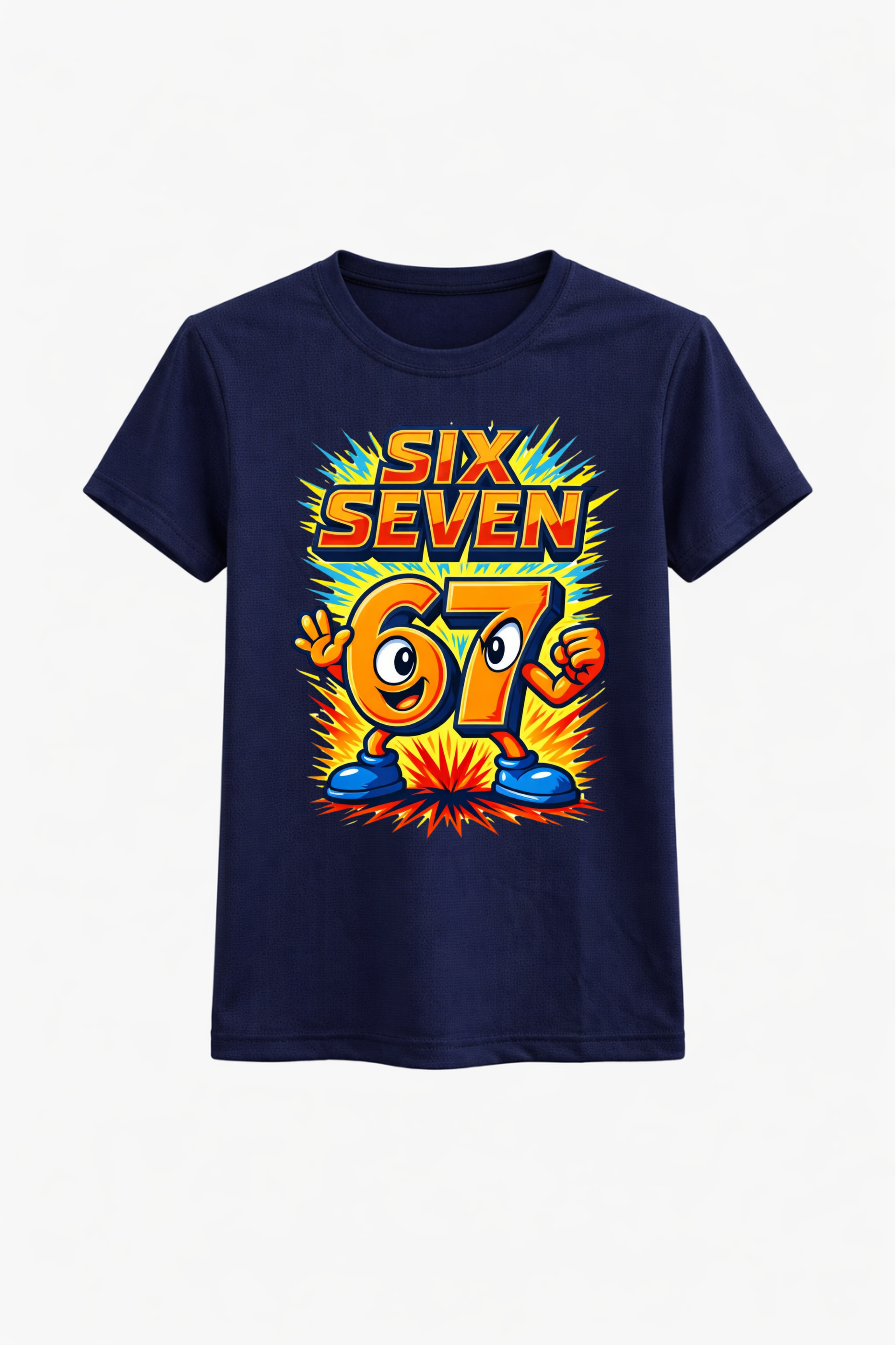 Six Seven Orange Splash Graphic Tee