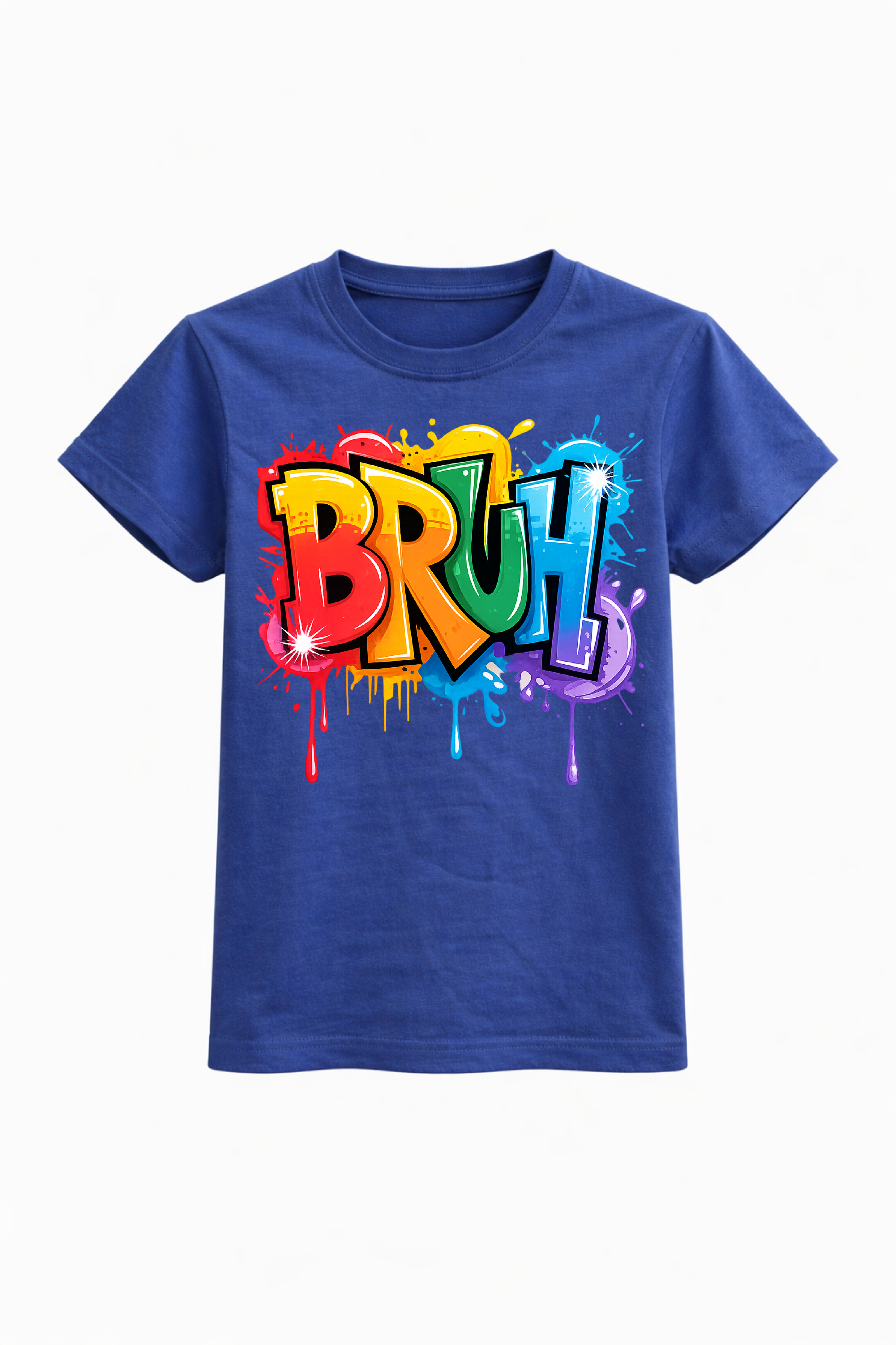 "BRUH" Graffiti Print Tee