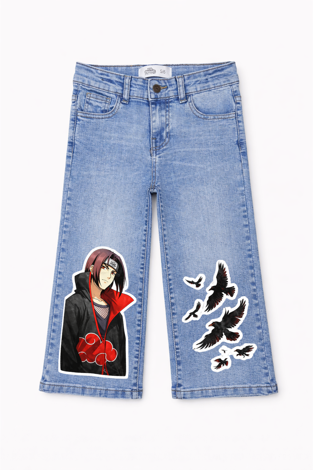 Crimson Shadow Denim Pants