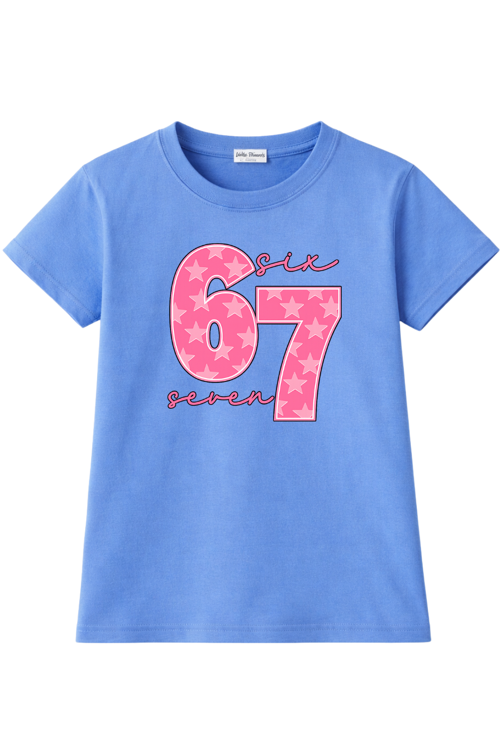 Six Seven Pink Graphic Tee Girls
