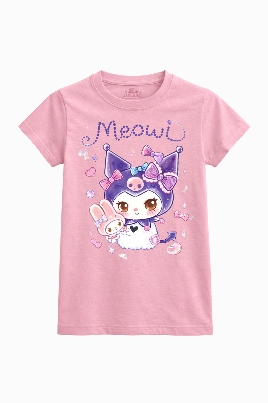 Cute Kawaii Kitty Girl Kids T-Shirt