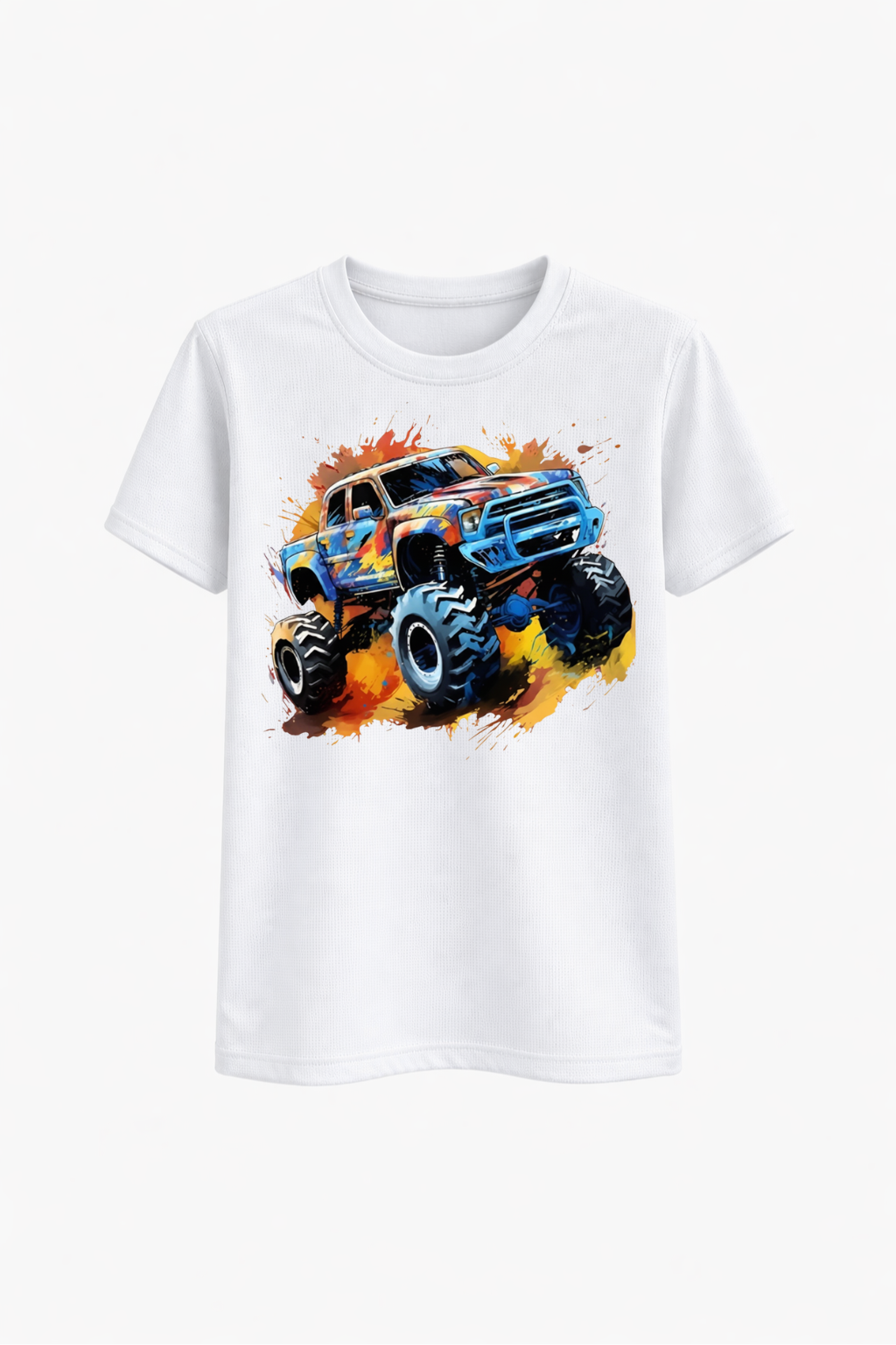 Color Blast Monster Truck Tee