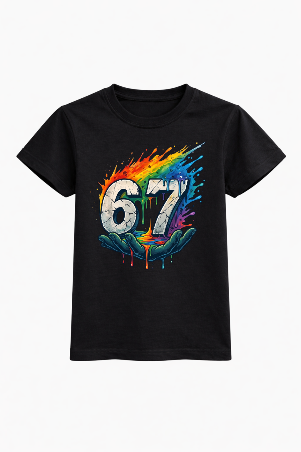 Rainbow Drip 7th Birthday Tee