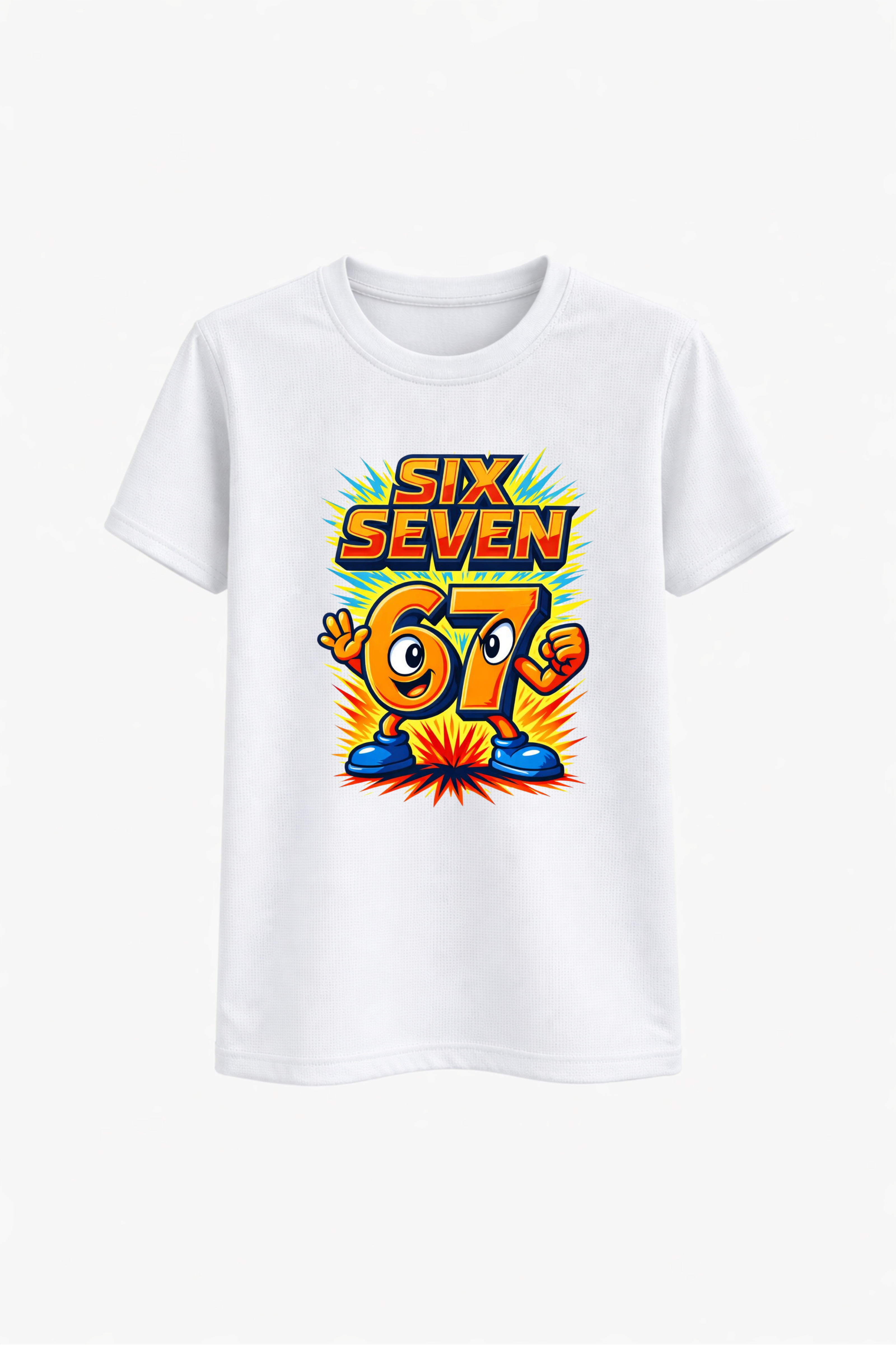 Six Seven Orange Splash Graphic Tee