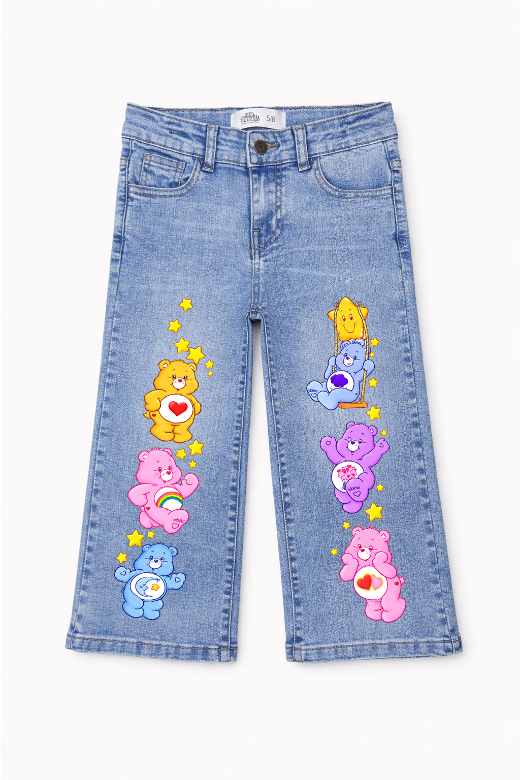 Care Bears Starry Wishes Graphic Wide Leg Jeans