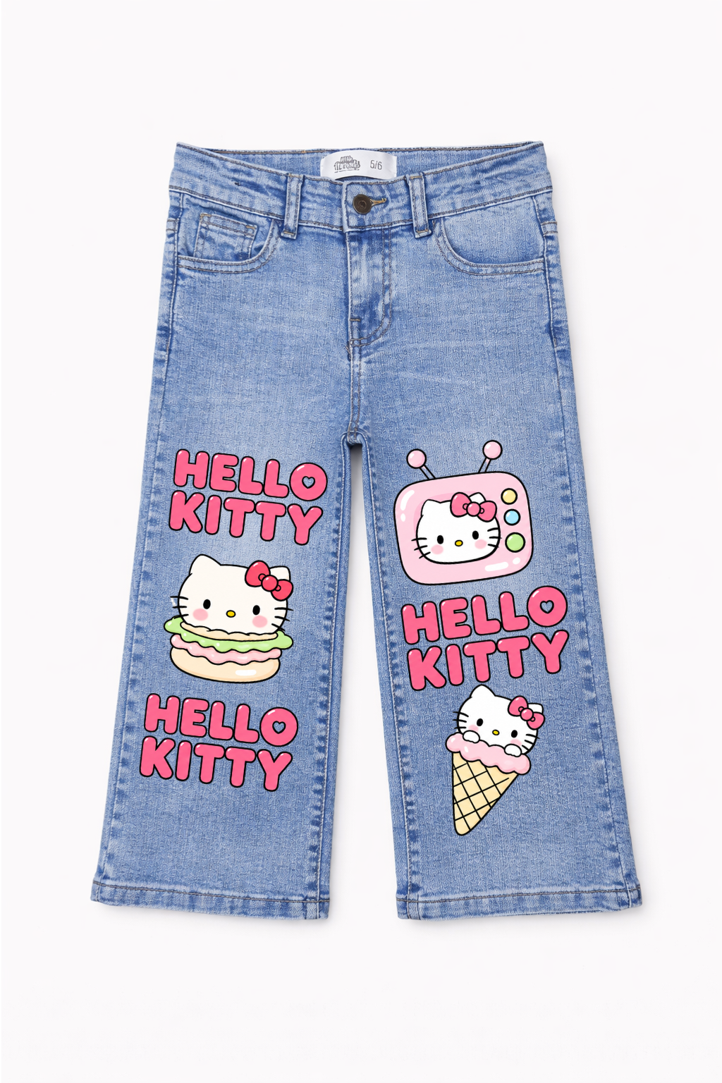 Hello Kitty Sweet Treats Wide Leg Jeans