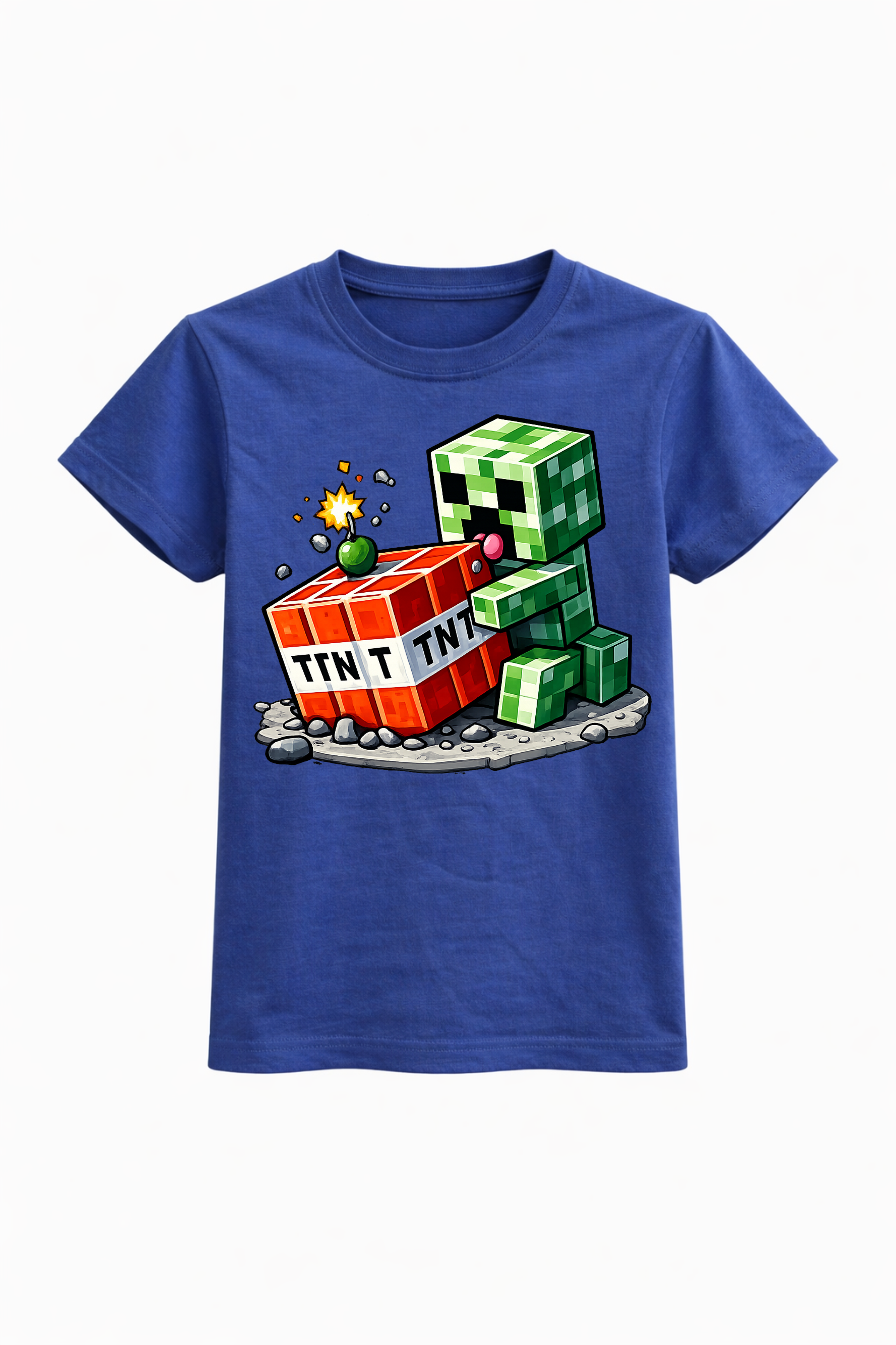 Minecraft TNT and Creeper Graphic Tee