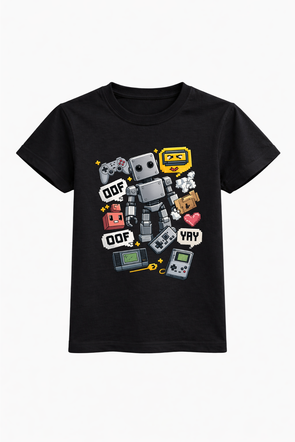 Pixel Bot Graphic T-Shirt