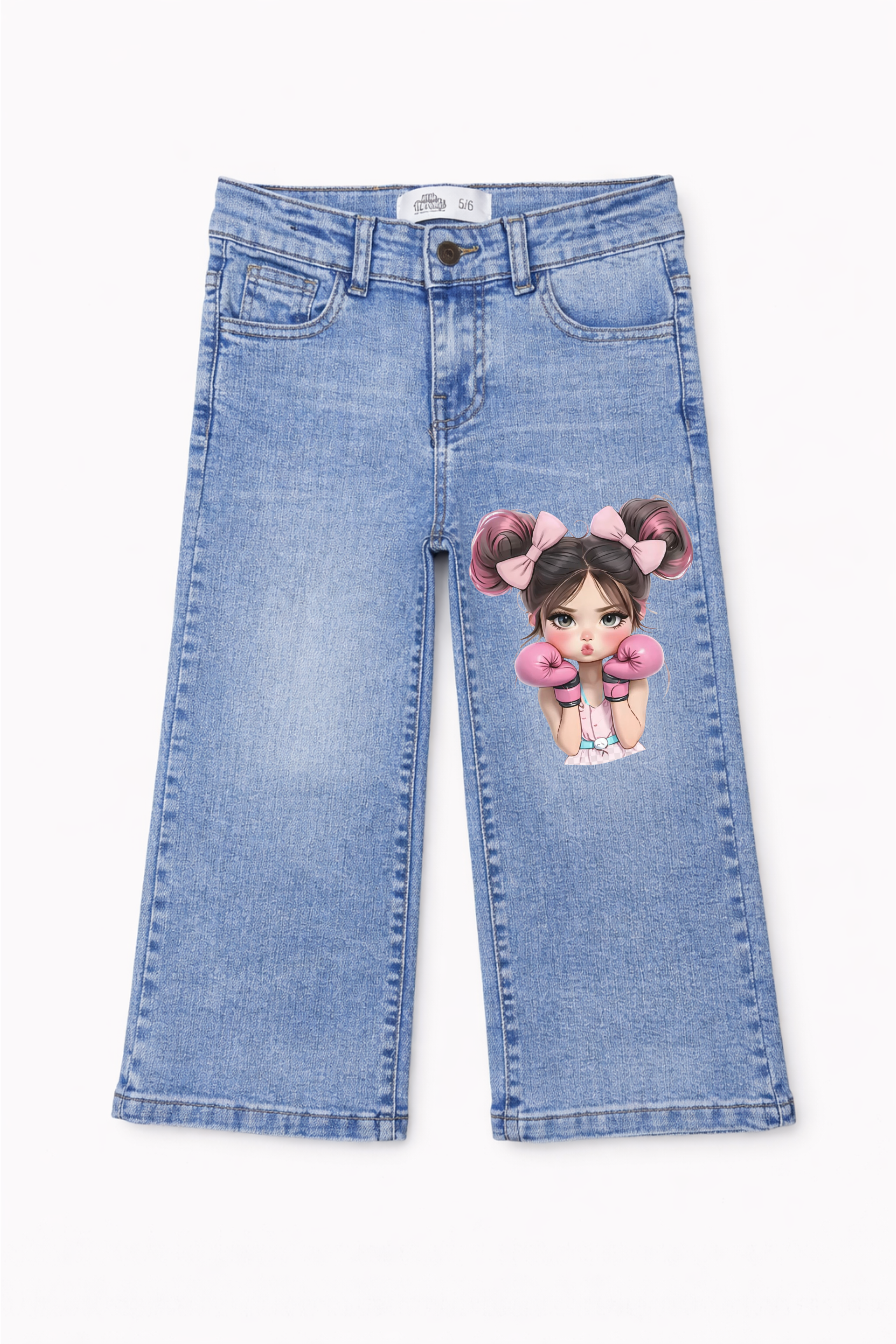 Pink Punch Graphic Denim Jeans