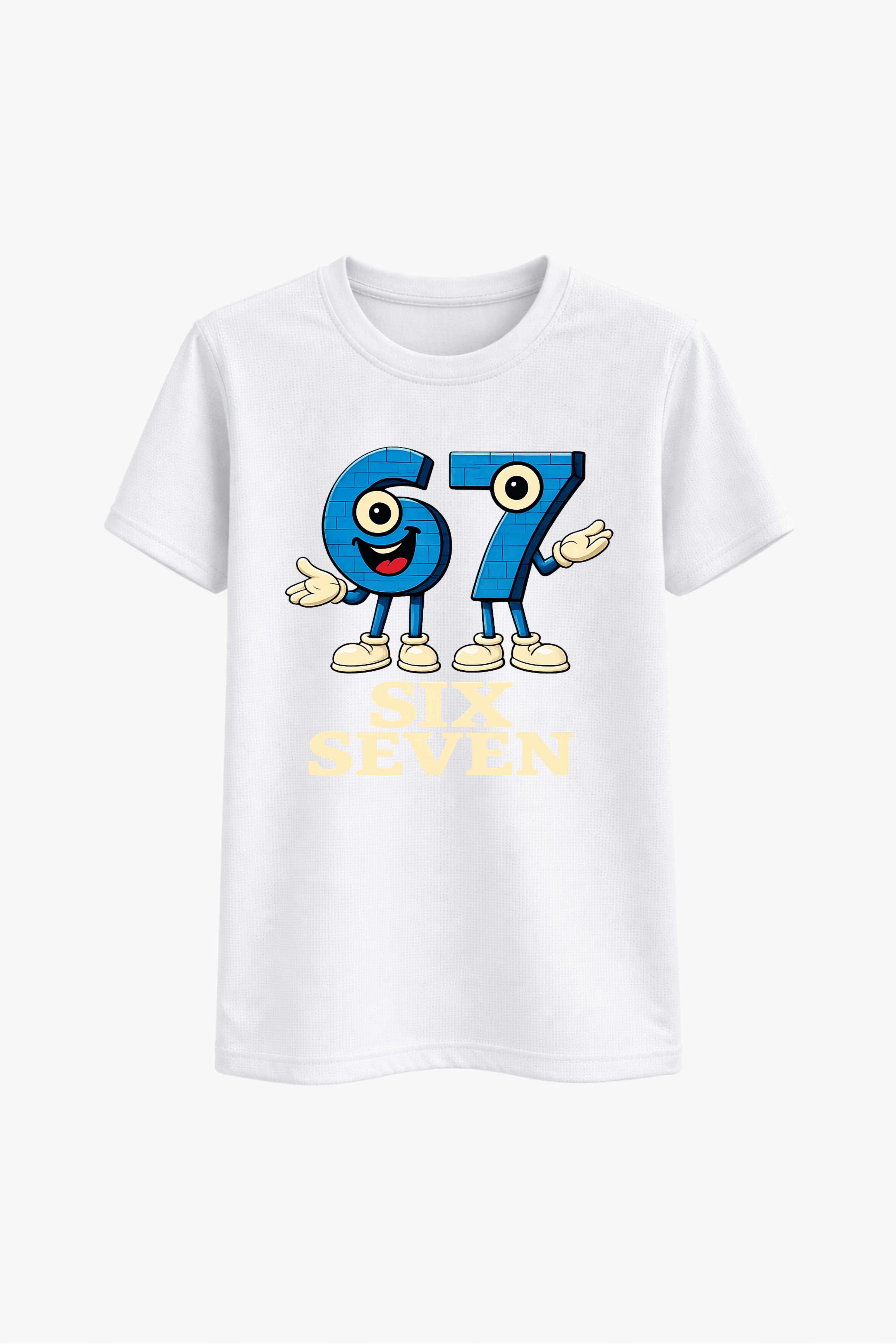 Six Seven Anime Blue Graphic Tee