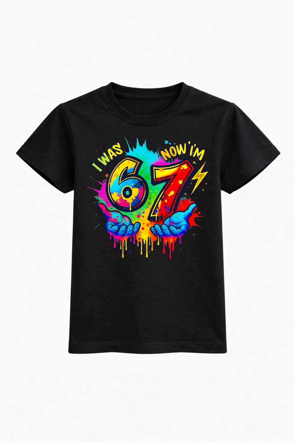 I Was 6 Now I’m 7 Birthday Tee