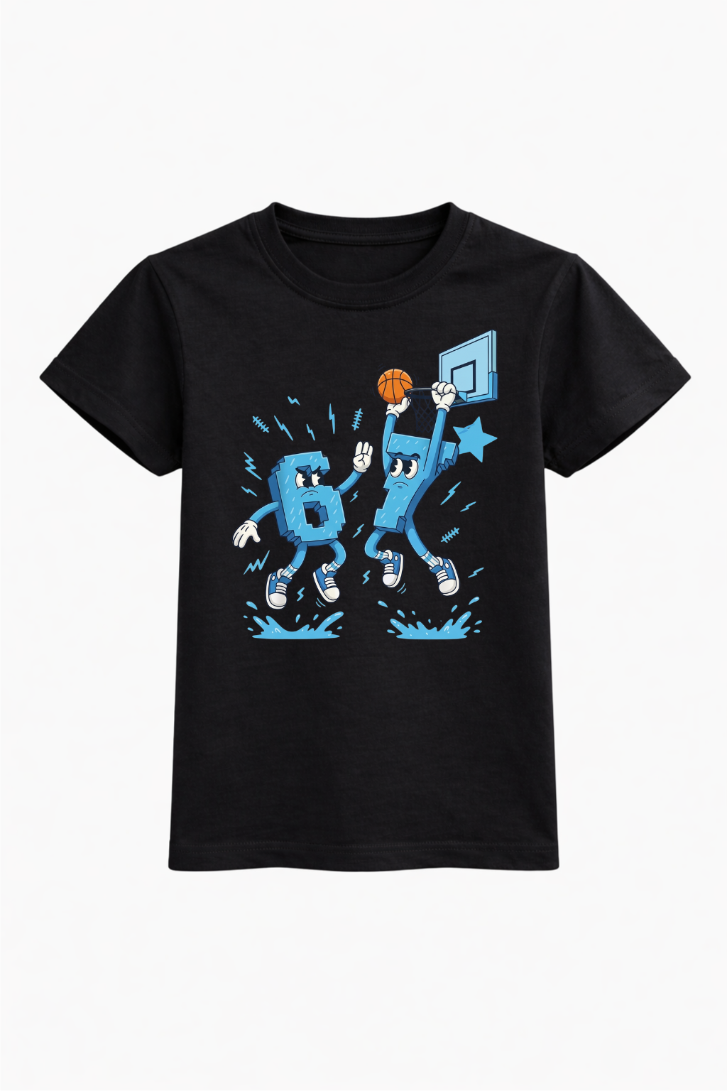 6 7 Basketball Birthday Tee