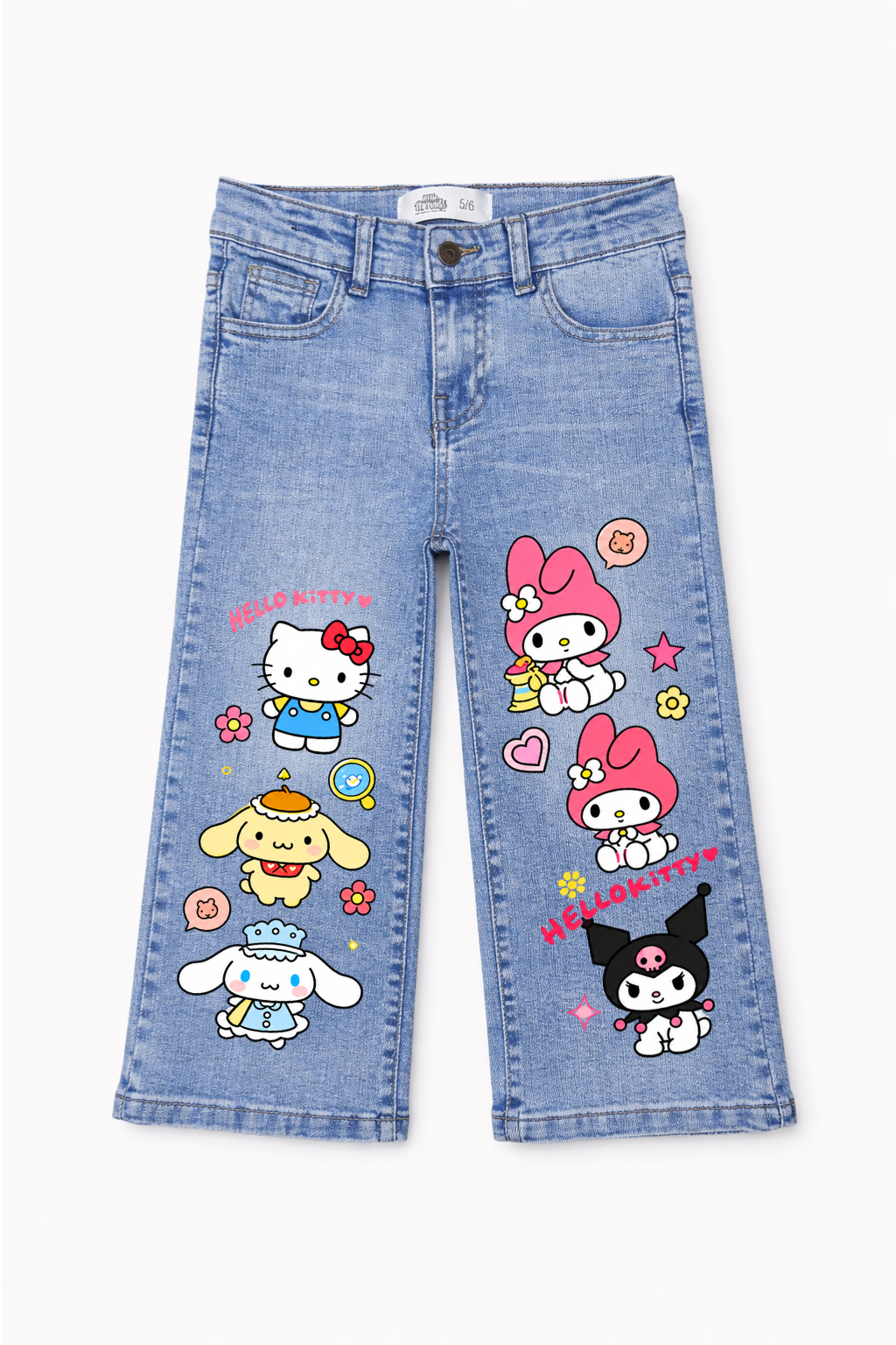 Sanrio Sweet Friends Wide Leg Jeans