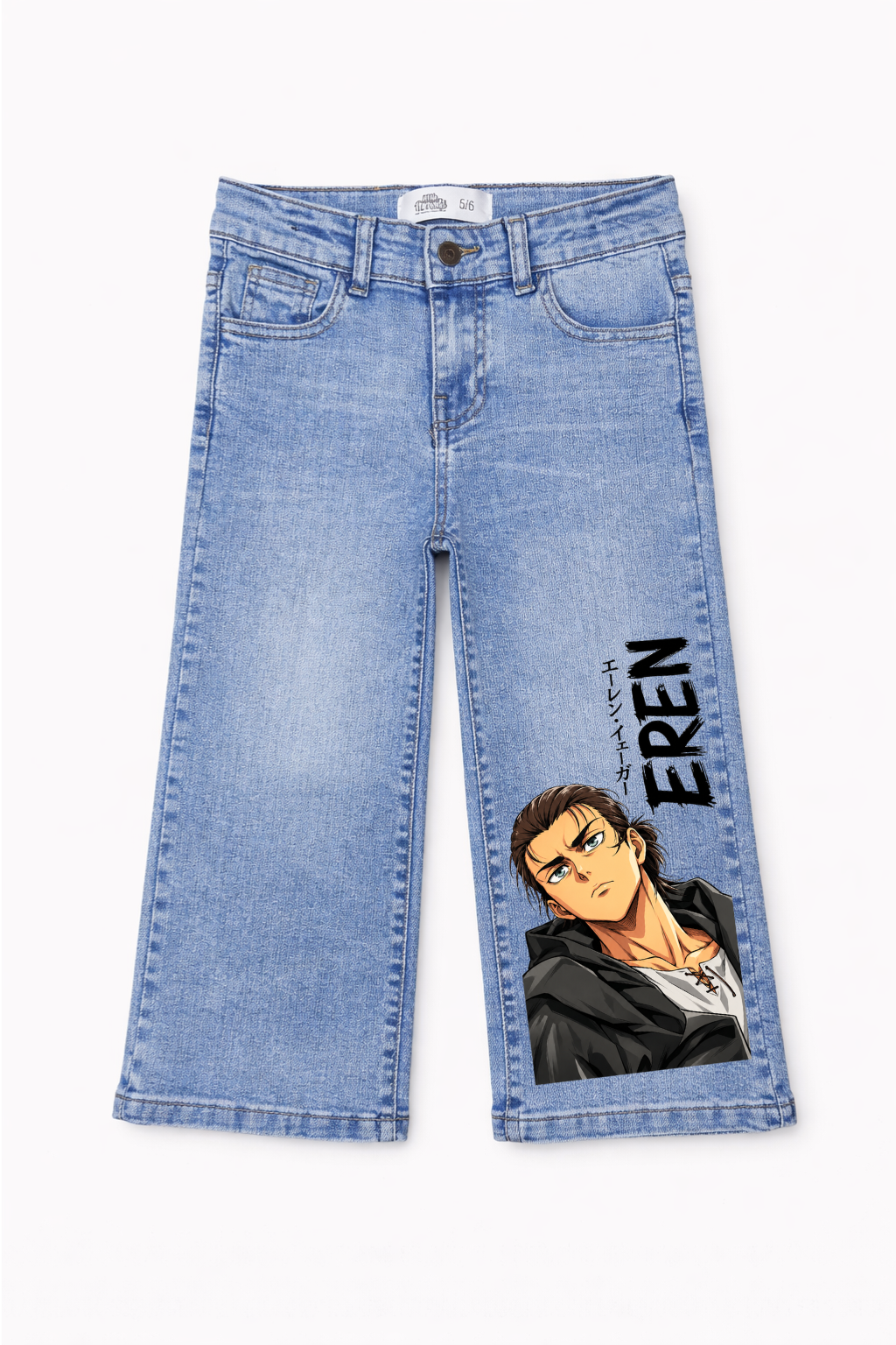 Eren Yeager Titan Fury Graphic Jeans