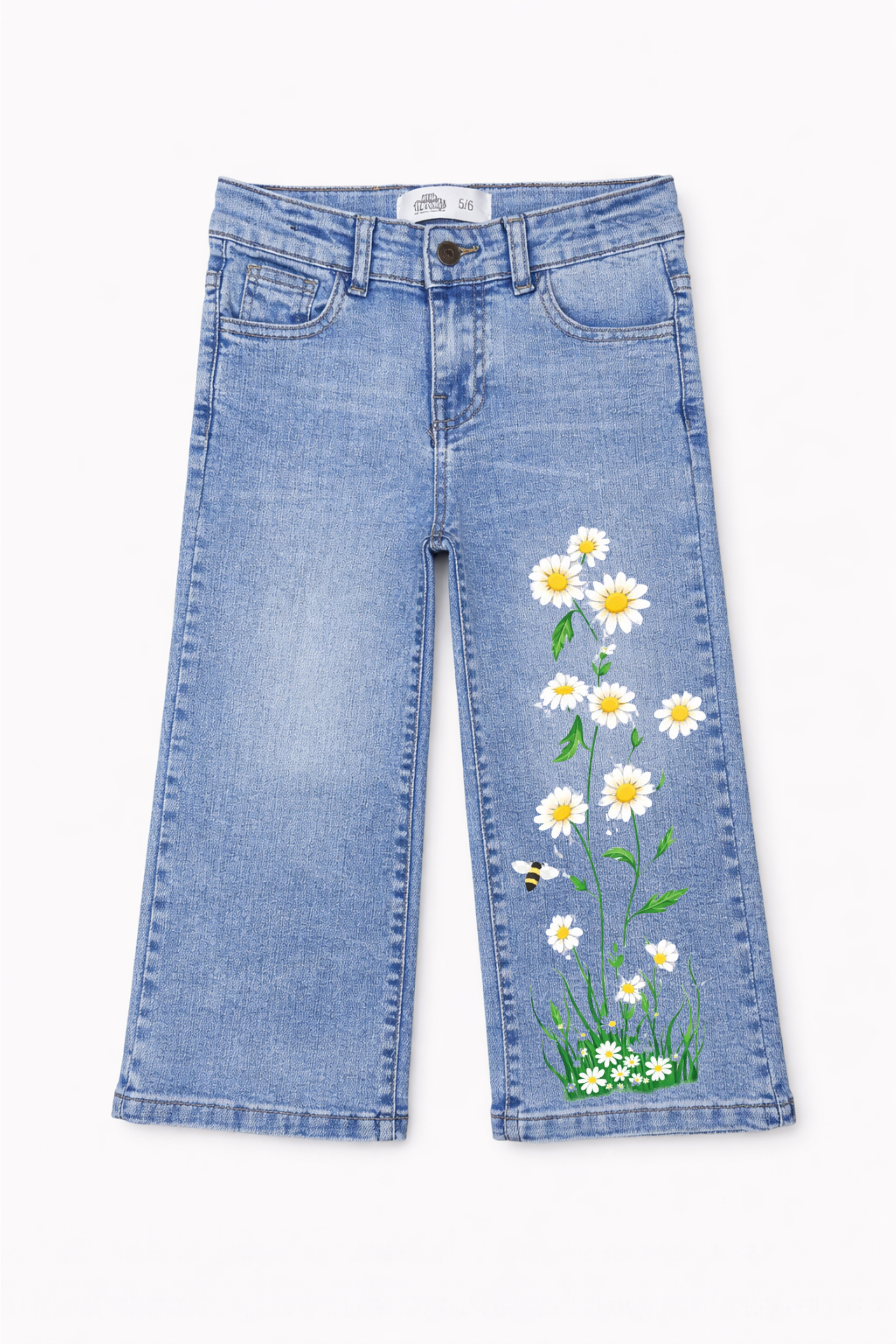 Daisy Meadow Graphic Denim Jeans