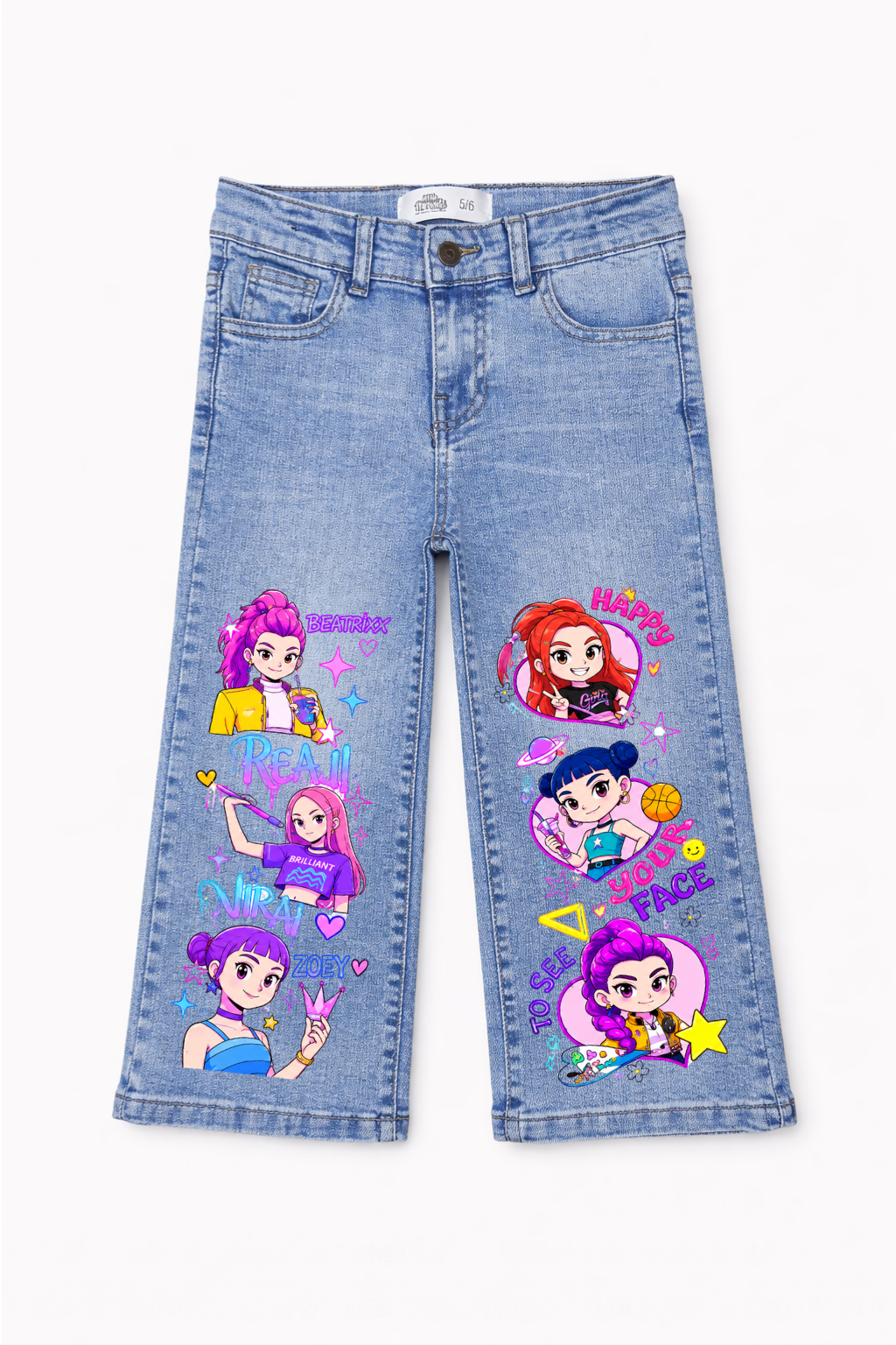 Beatrix & Friends Pop Star Wide Leg Jeans