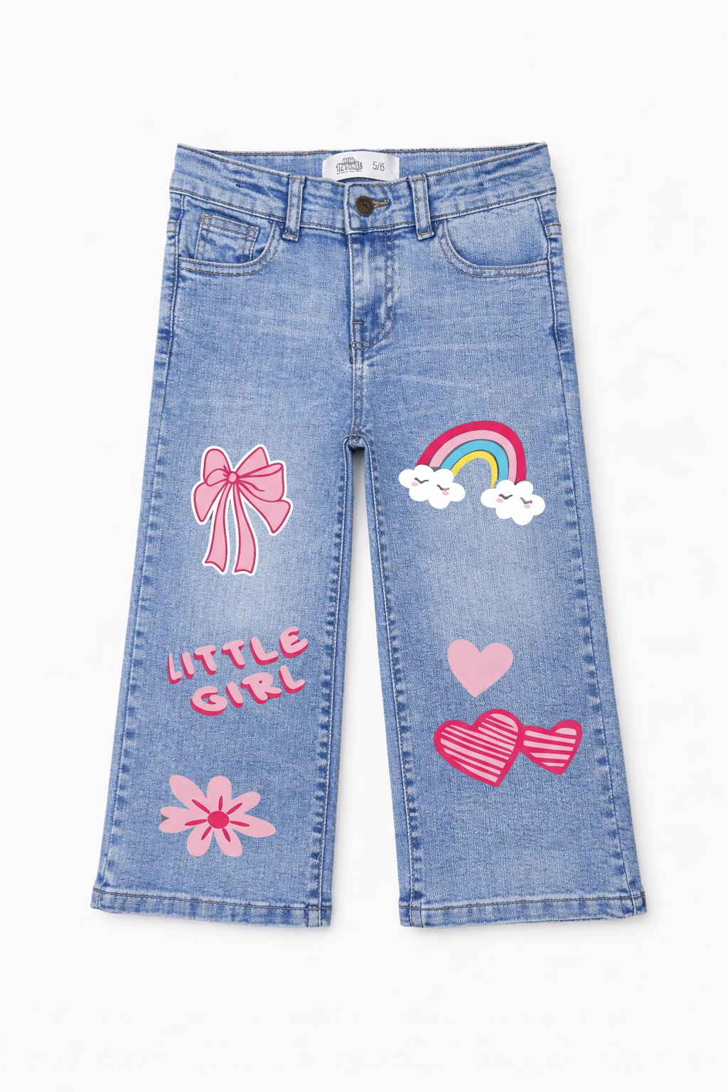 Little Girl Wide Leg Jeans