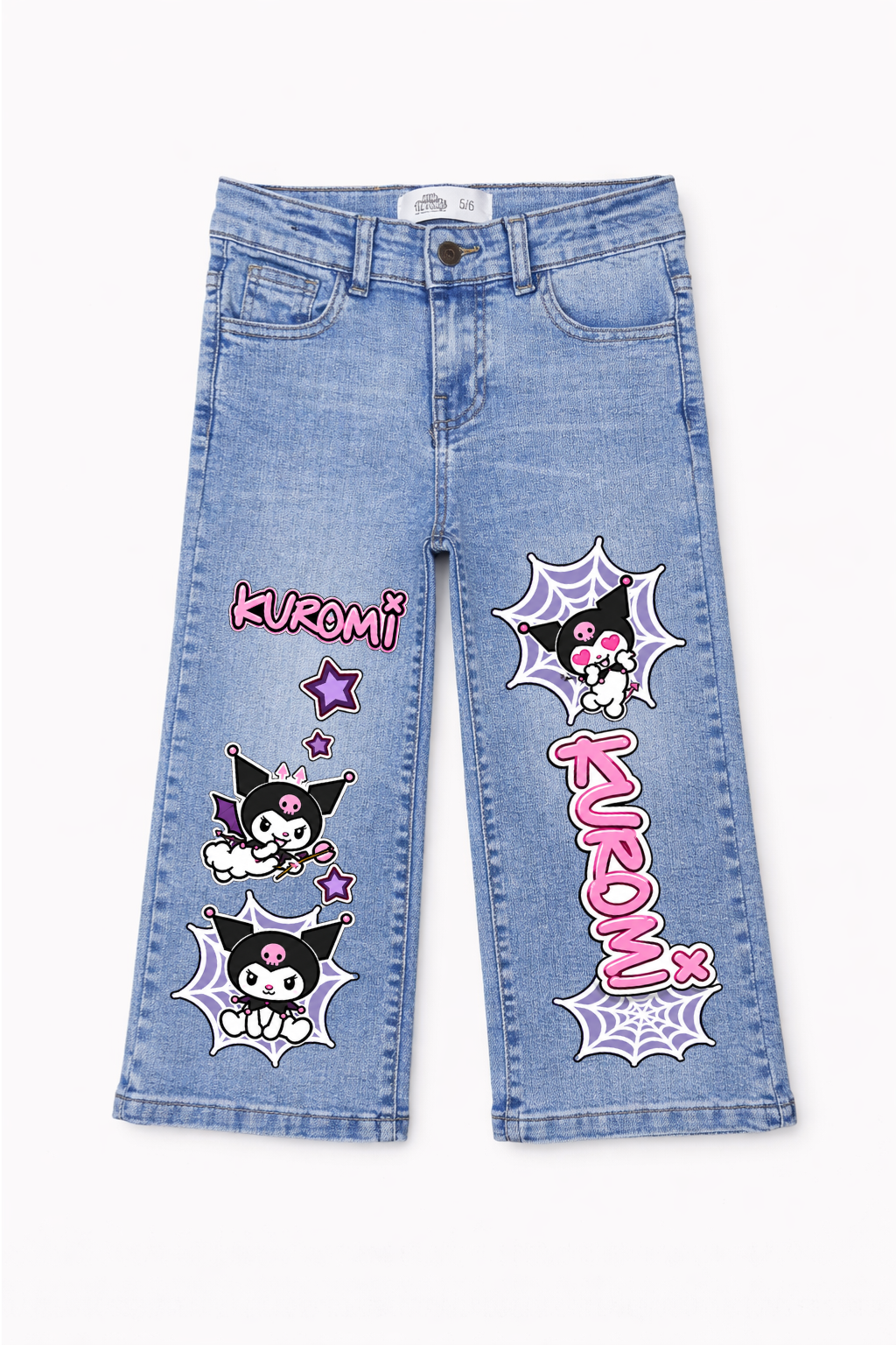 Kuromi Web Pop Wide Leg Jeans