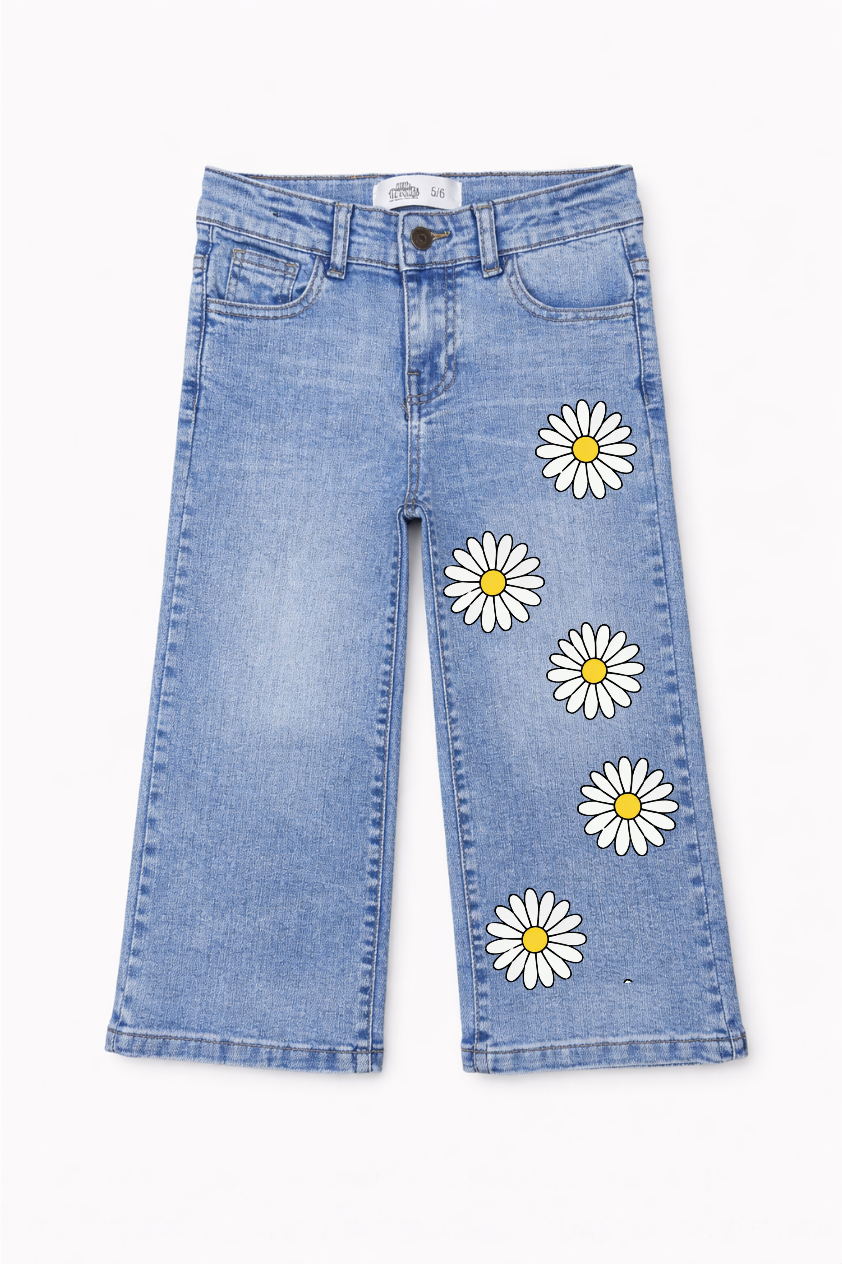 Sunny Daisy Graphic Denim Jeans