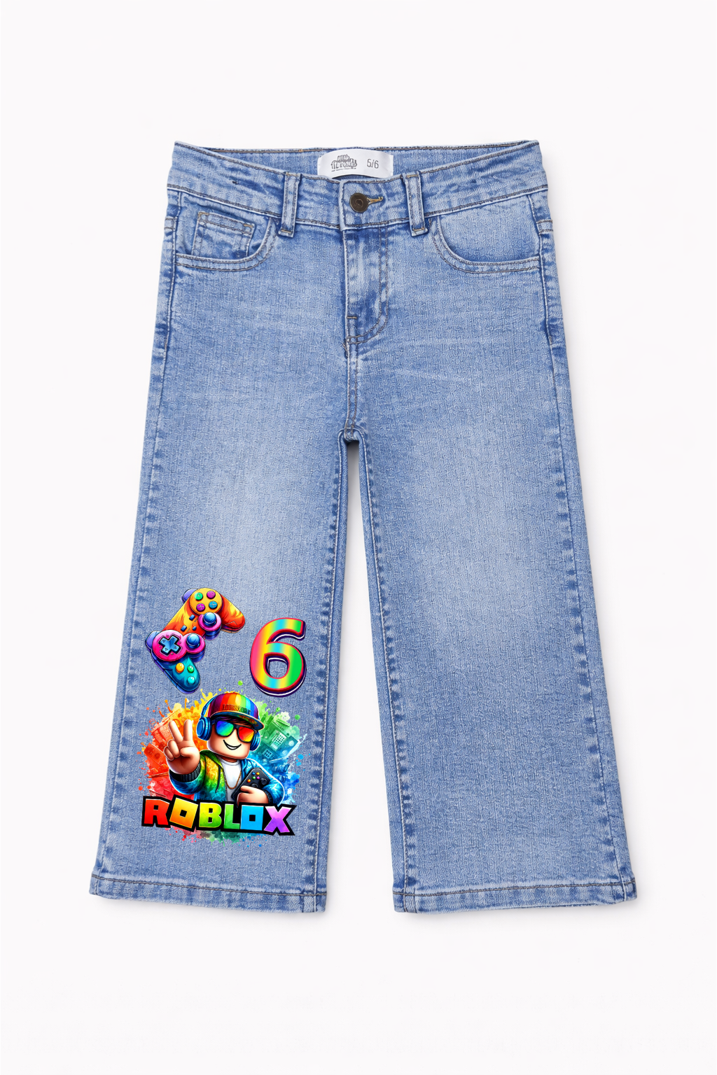 Roblox Gamer Style Graphic Jeans