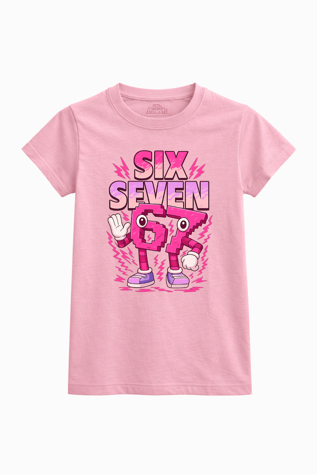 Six Seven 67 Pink Graphic Tee