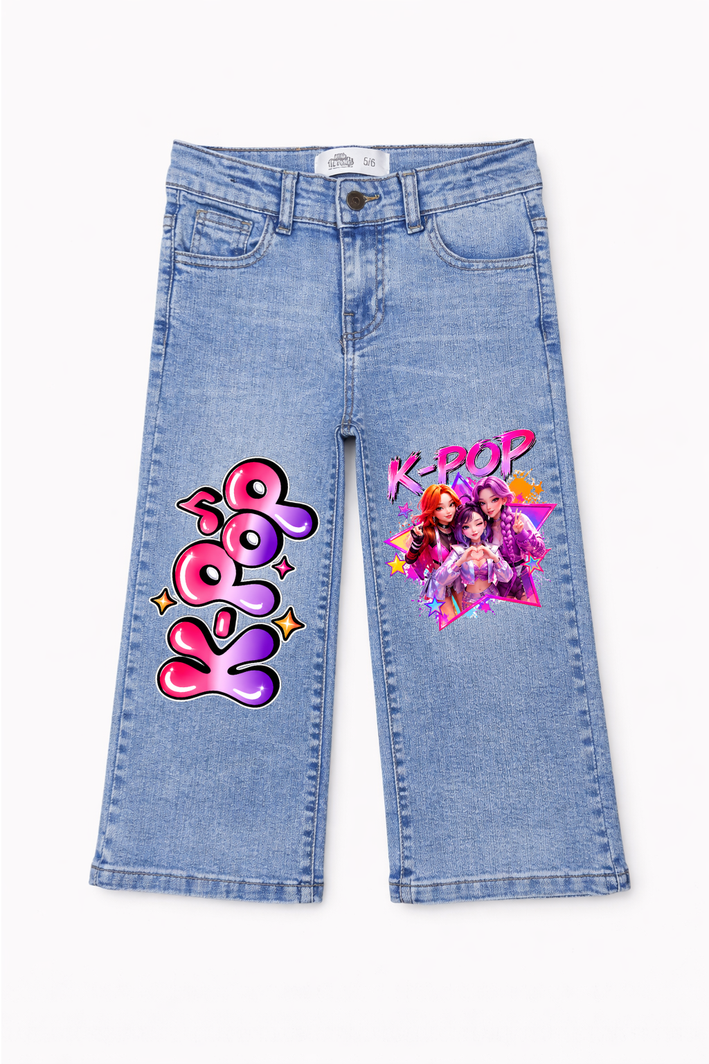 K-Pop Star Vibes Wide Leg Jeans