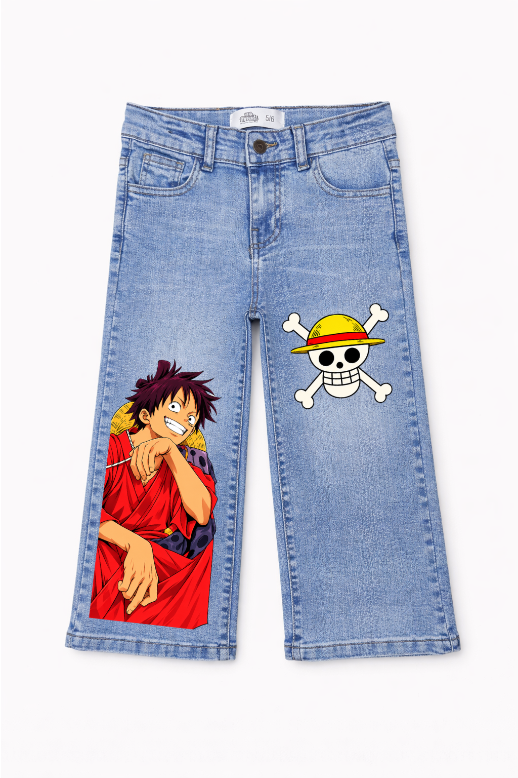 Luffy Red Voyage Graphic Jeans