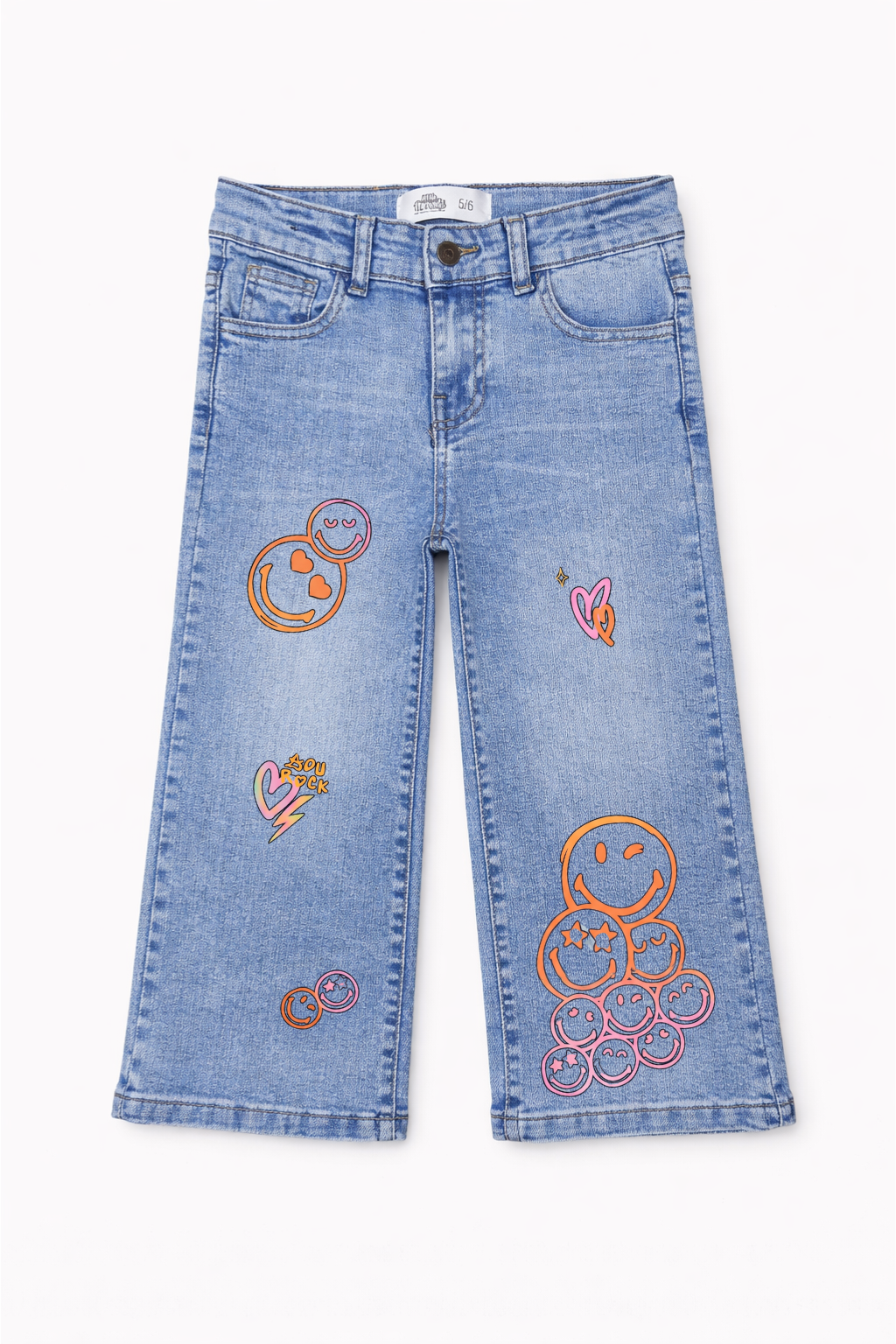 Happy Mood Wide Leg Jeans