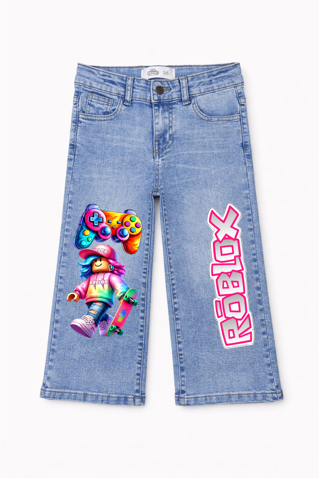 Skateboarding Roblox Graphic Jeans