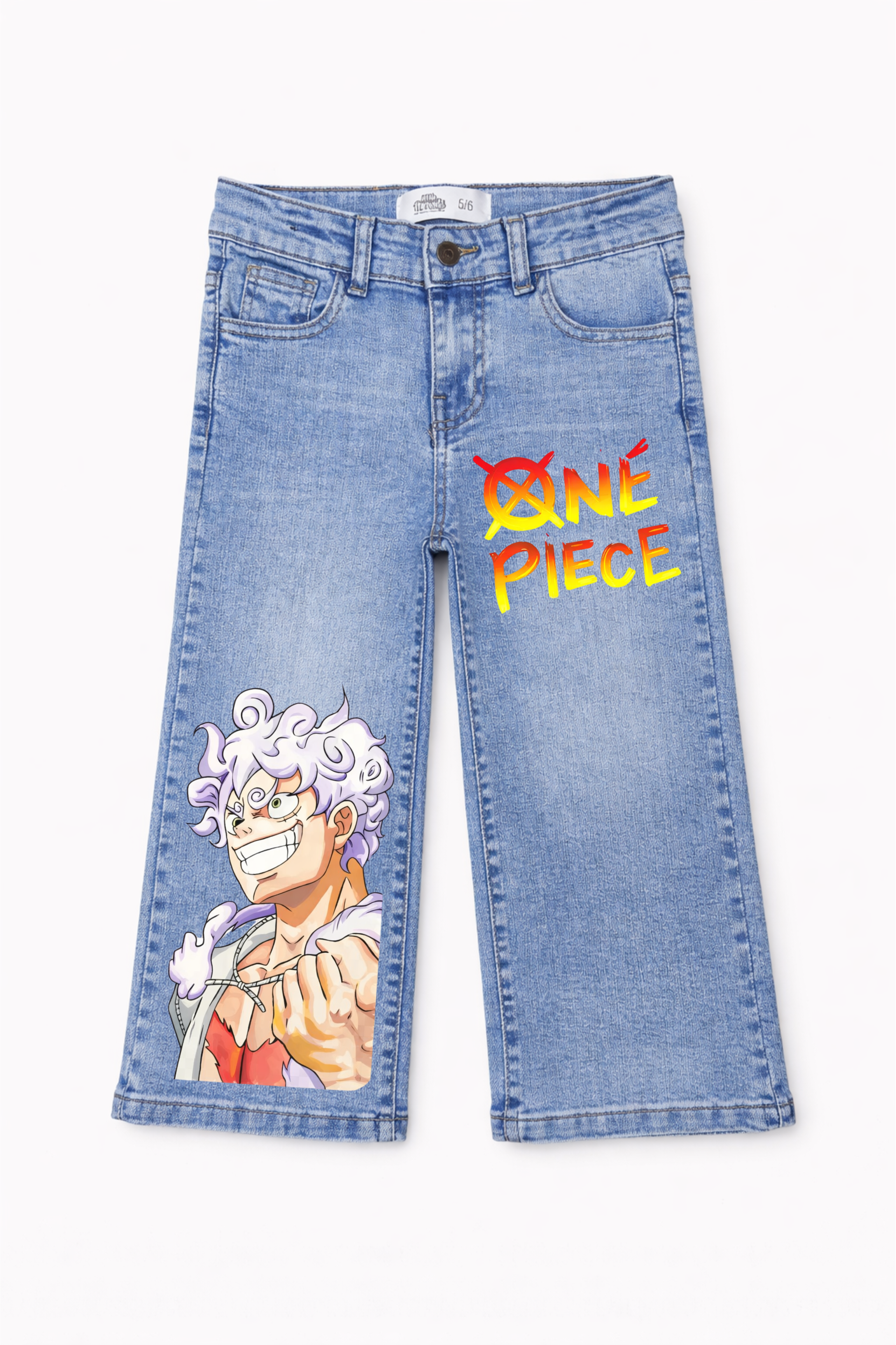 Anime Power Graphic Denim Jeans