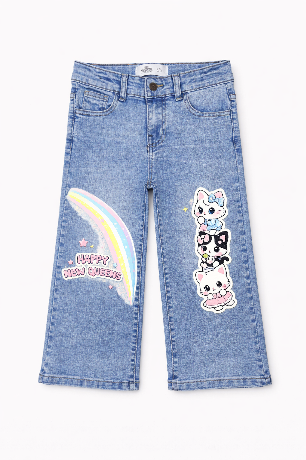 Rainbow Kitty Dreams Denim