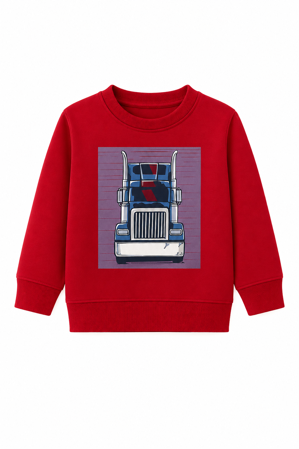 Premium Quality "TRUCK" Printed Fleece Sweatshirt