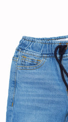 Boys Light Blue Elasticated Shorts