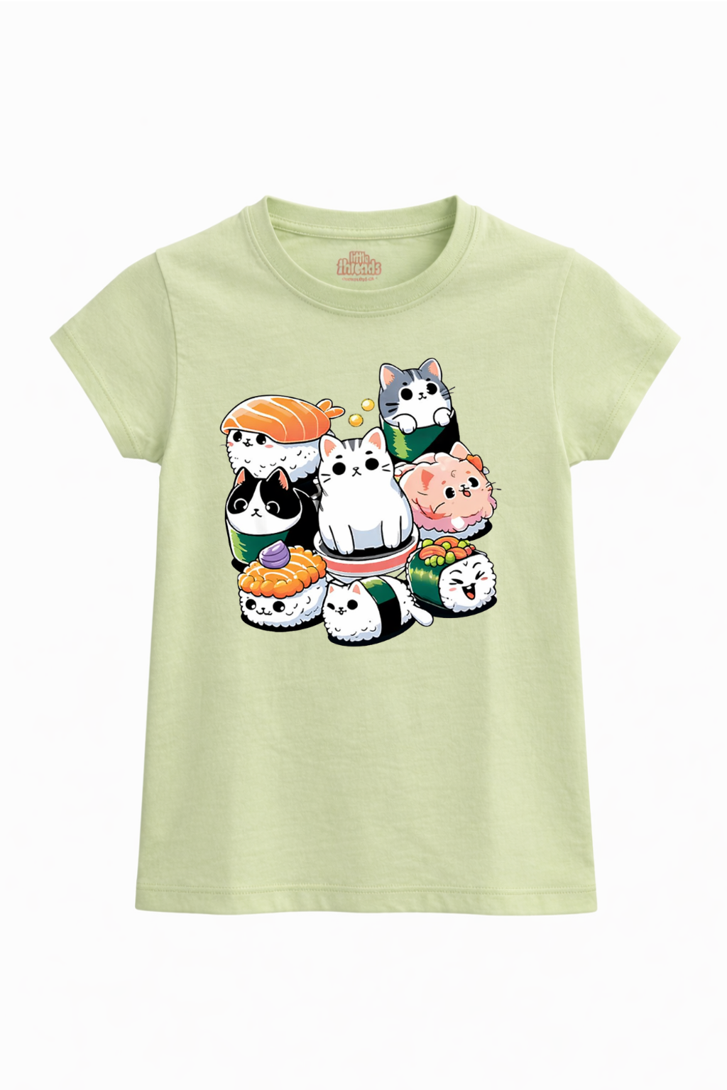 Cute Kawaii Sushi Cats Kids T-Shirt