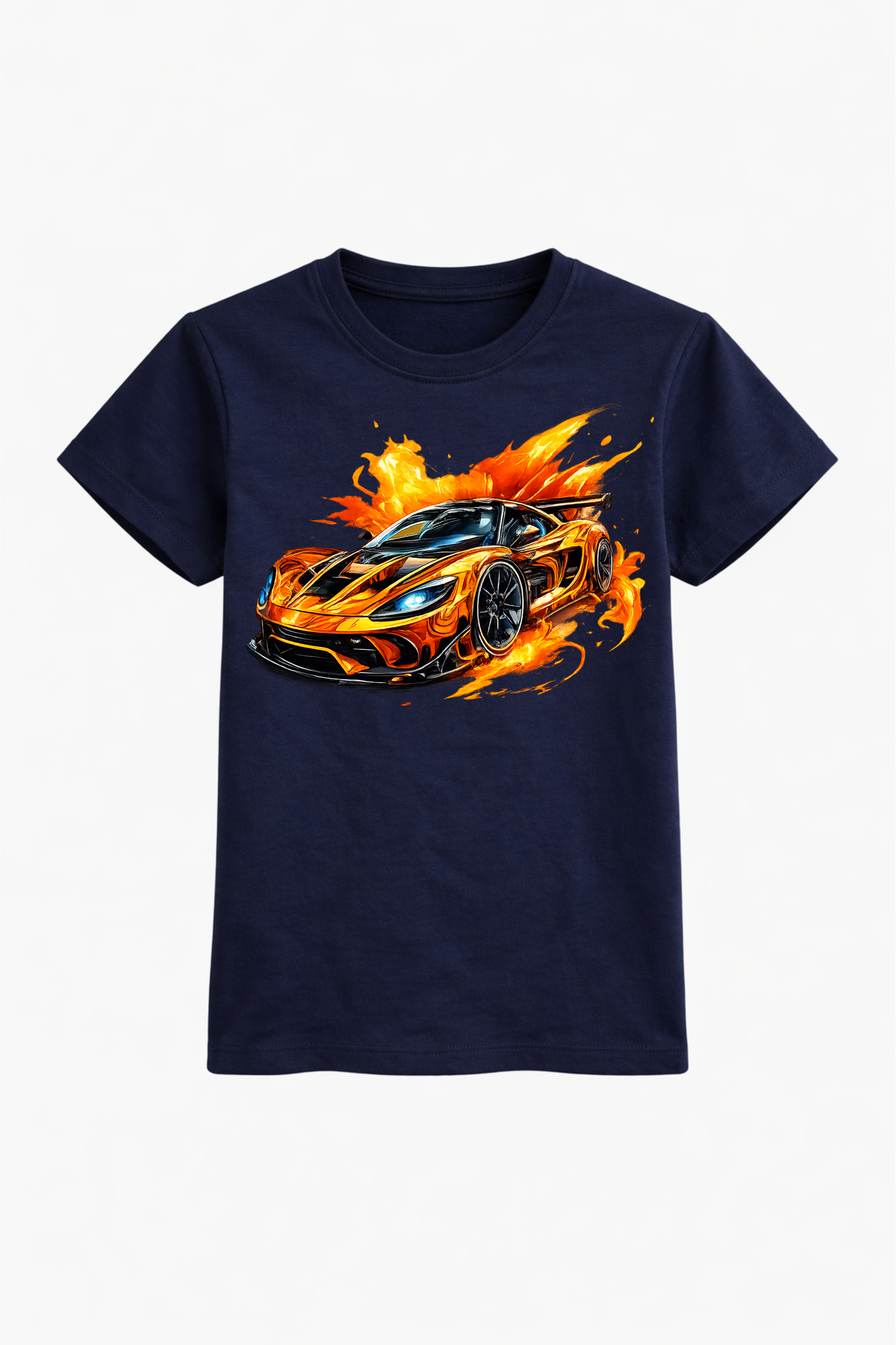 Flaming SuperCar Graphic Tee